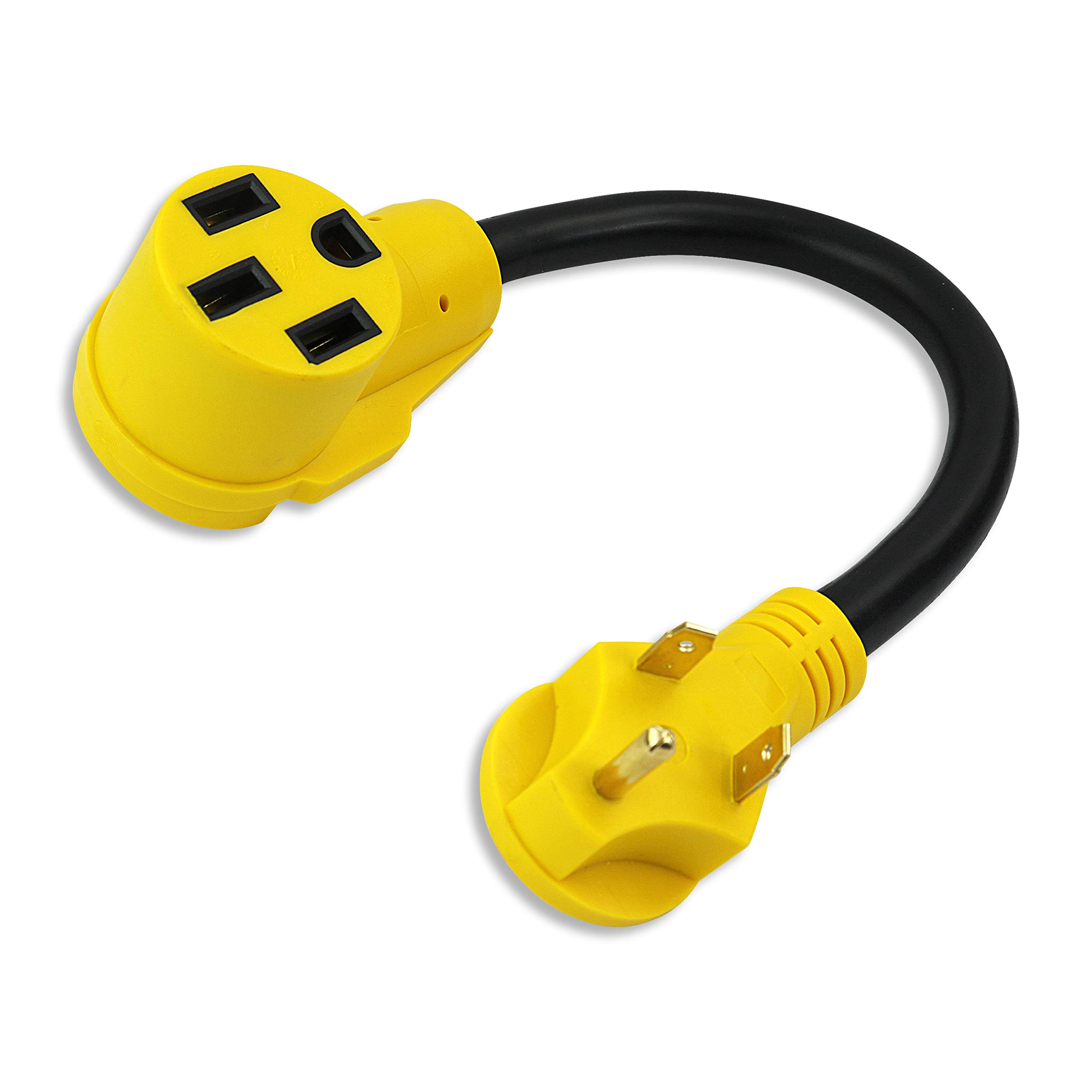 30 Amp Male to 50 Amp Female RV Power Adapter - 18