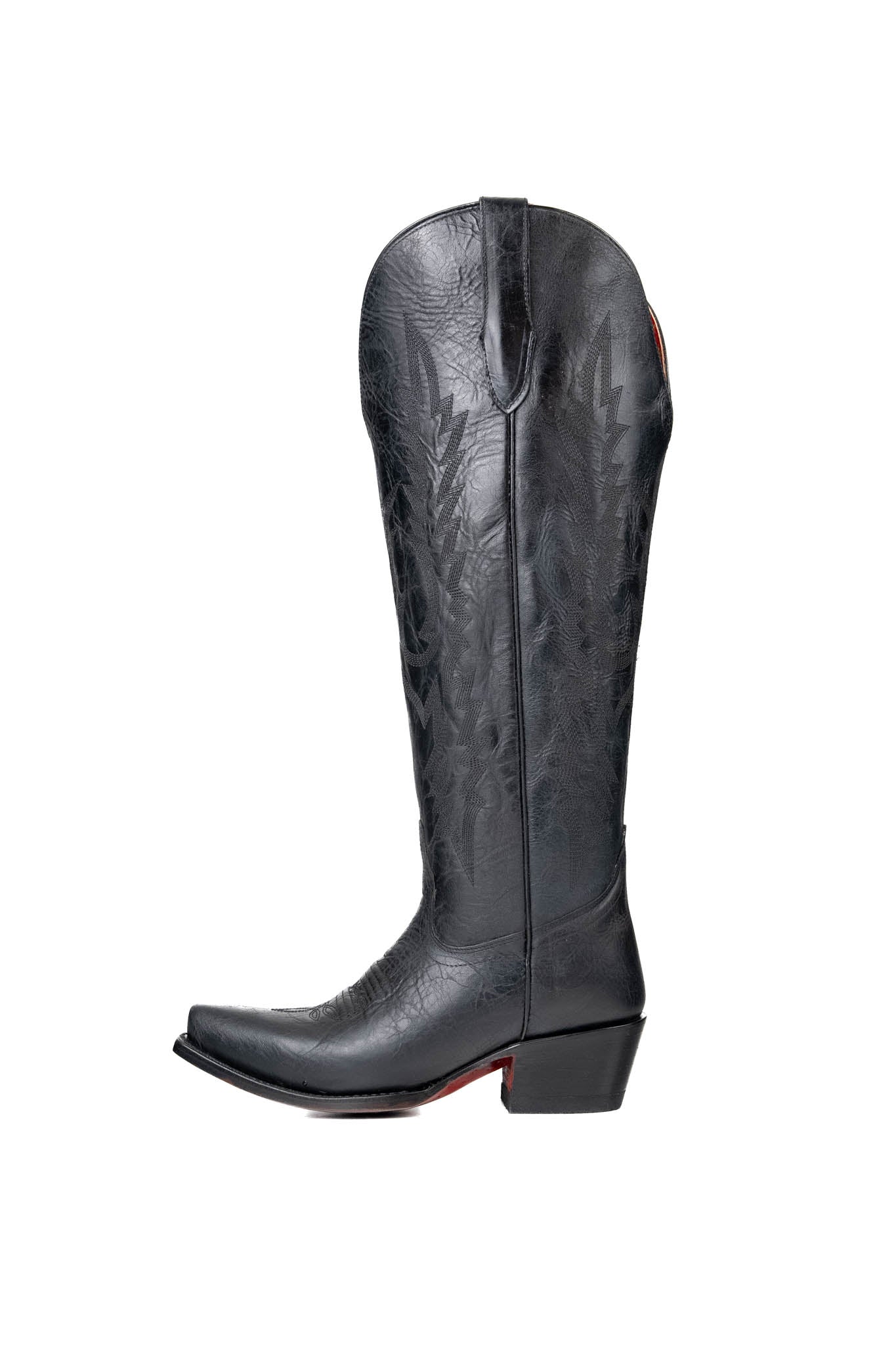 Scarlett Women's Tall Wide Calf Cowgirl Boots with Red Bottom Snip Toe - Perfect for Country Dancing, Rodeo Events & Western Fashion Outfits