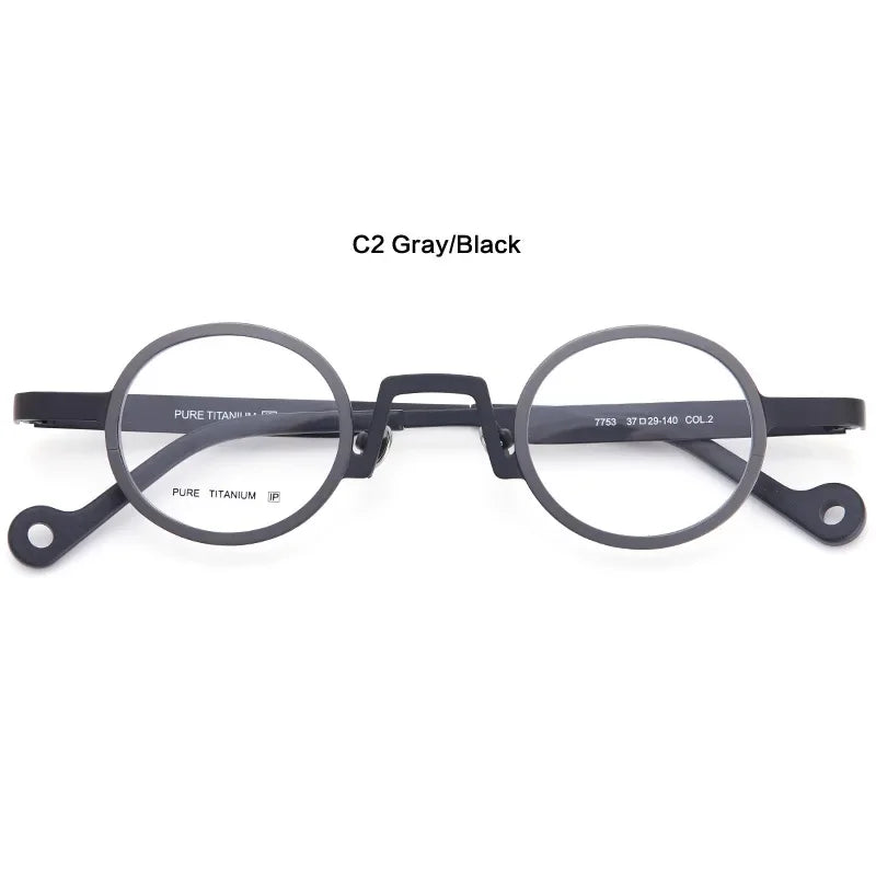 Aror Unisex Full Rim Oval Round Titanium Eyeglasses 47753 - Lightweight & Durable Frame for Men & Women - Perfect for Reading, Work, and Everyday Fashion