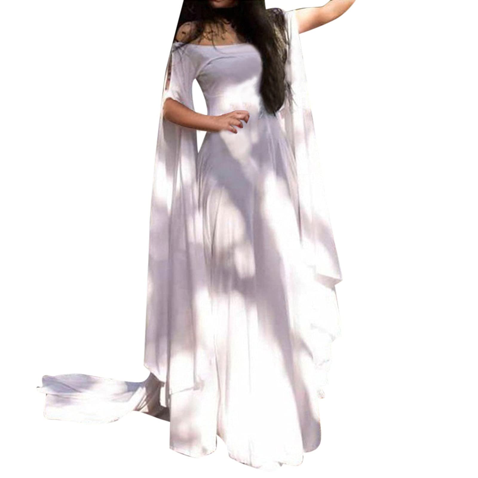 Elegant Off Shoulder Plus Size Maxi Dress for Women - Sexy Solid Long Summer Dress - Perfect for Beach Vacations, Date Nights & Evening Parties