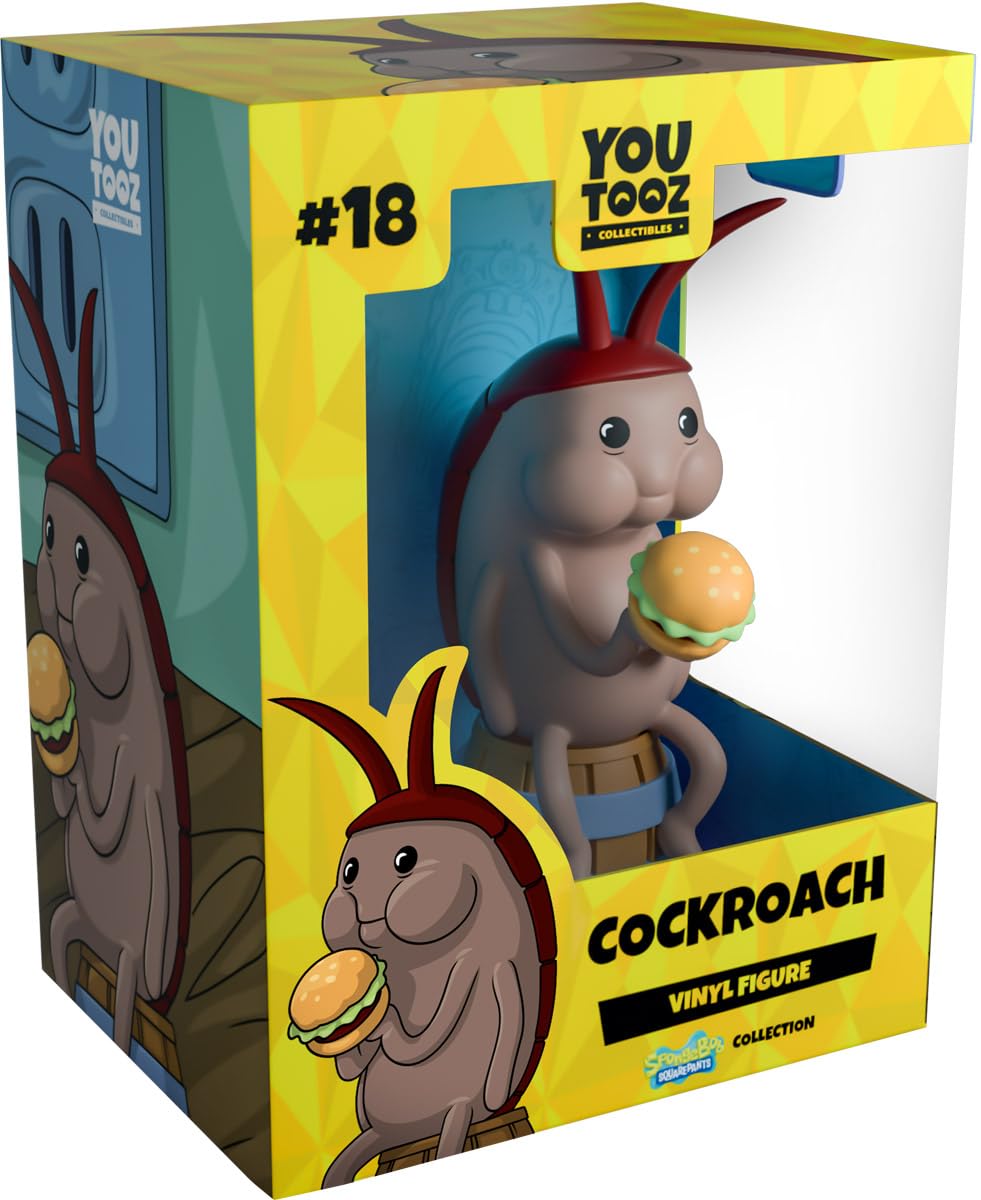 Youtooz 4.8 Inch Spongebob Squarepants Cockroach Vinyl Figure - Official Licensed Collectible Toy for Fans, Display & Home Decor