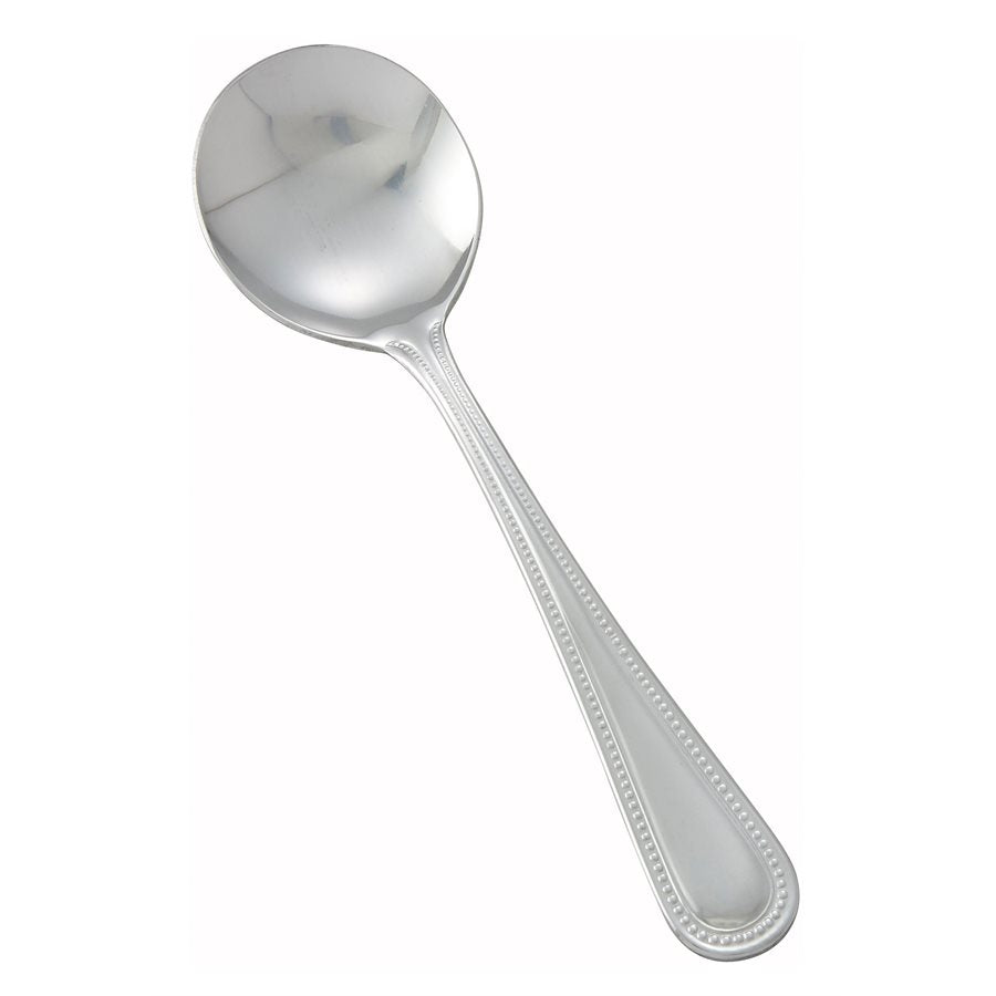 Winco Dots Bouillon Spoon - 6.5