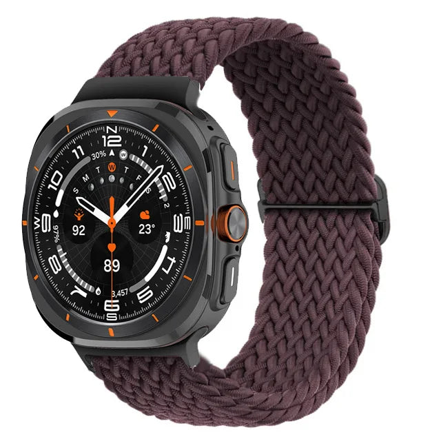 Premium Braided Nylon Loop Strap for Samsung Galaxy Watch Ultra - Durable, Comfortable & Adjustable for Sports, Workouts & Everyday Wear