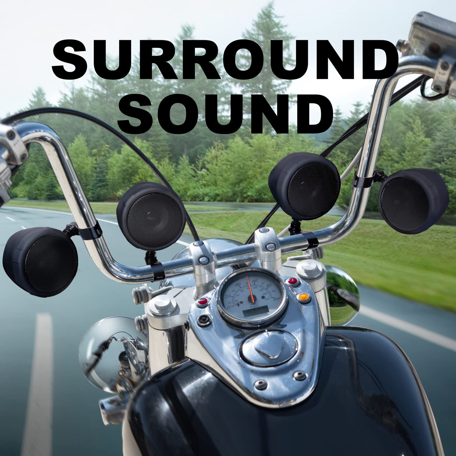 BOSS Audio Systems MCBK470B Motorcycle Bluetooth Speaker System - Waterproof 3