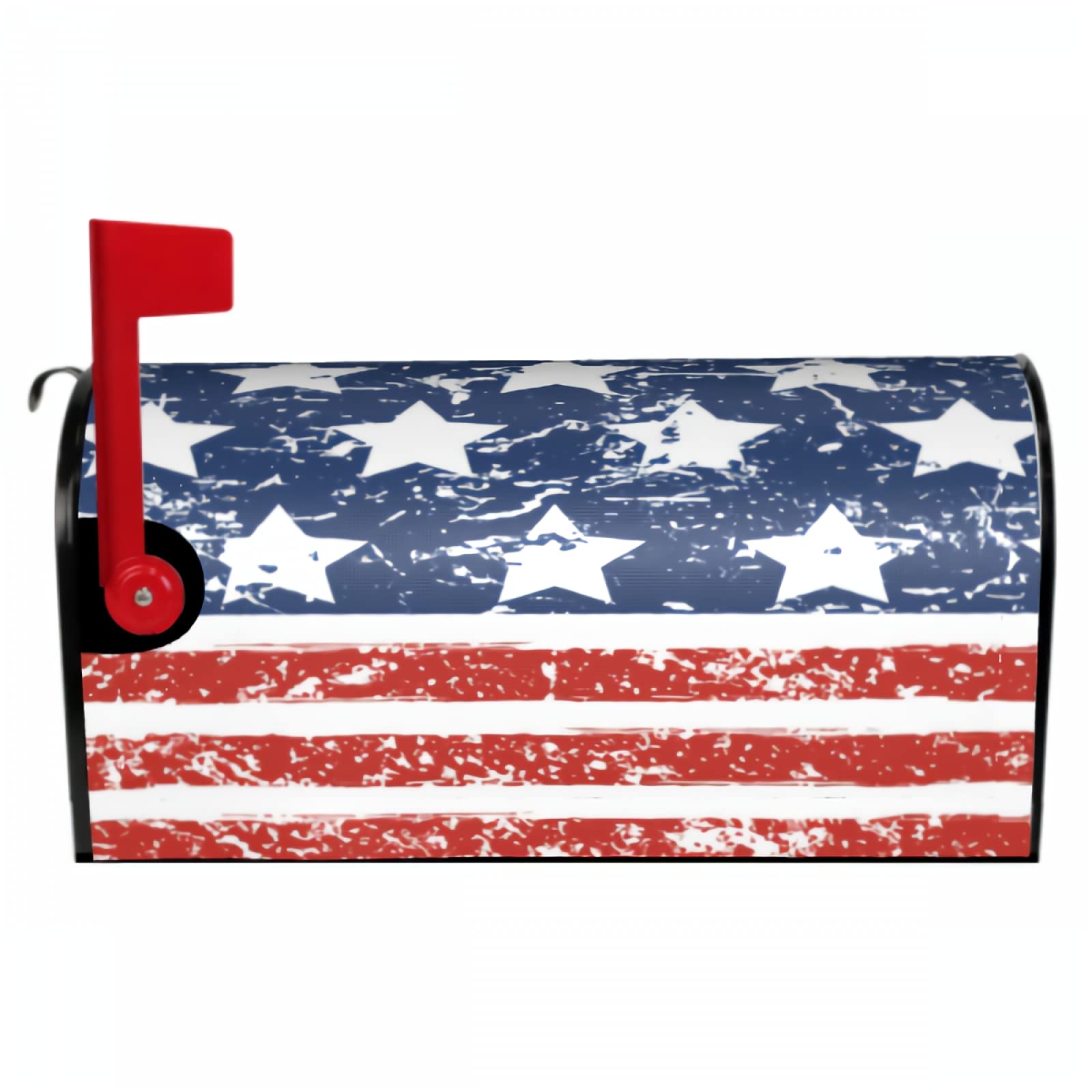Luxteen American Flag Waterproof Oxford Mailbox Cover - Standard Size Fits US Large Mailboxes, Weatherproof Outdoor Decor for Garden, Yard & Porch | Perfect for Home, Farmhouse & Rural Mailbox Protection