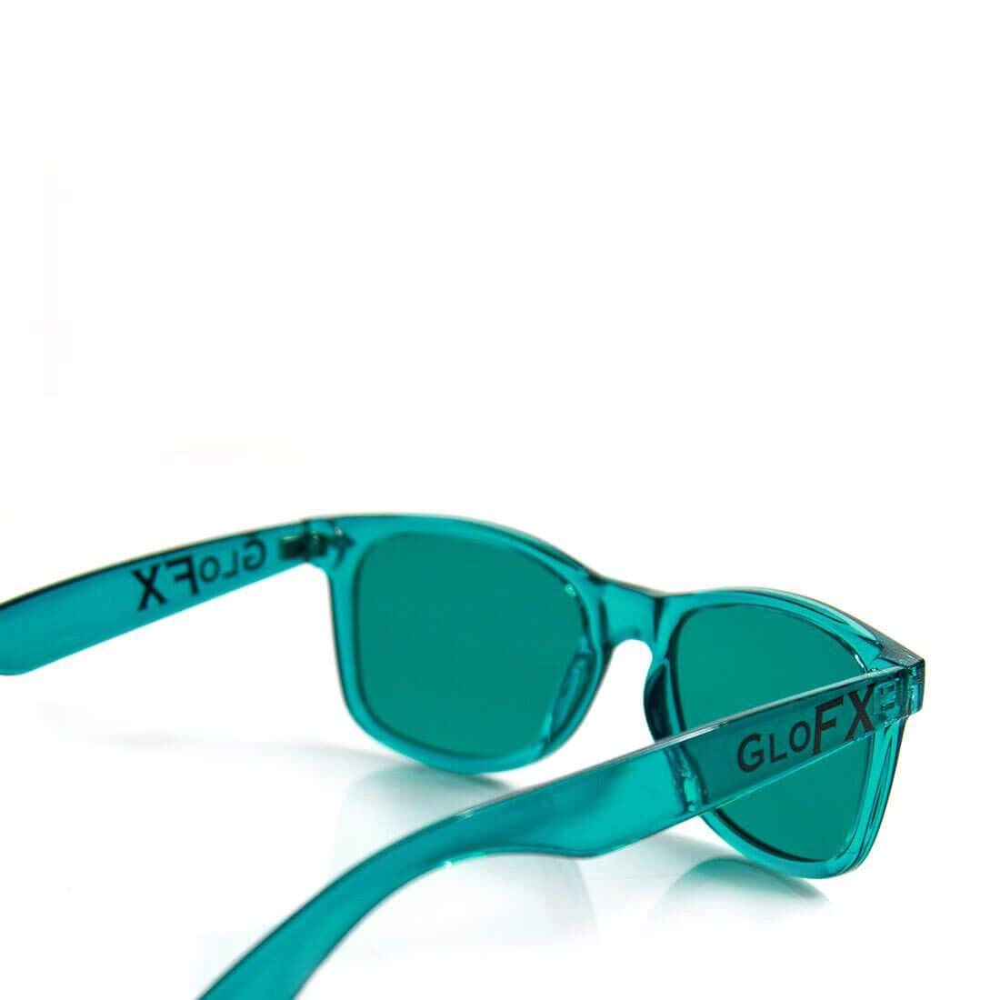 GloFX Color Therapy Glasses for Chakra Balancing & Mood Enhancement – Aqua Light Therapy Chromotherapy Glasses | Perfect for Meditation, Stress Relief & Energy Healing