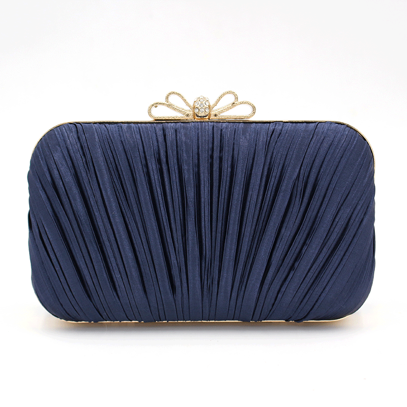 Elegant Pleated Handbag for Dinner & Banquet | Ladies Evening Clutch Purse for Social Events | Perfect for Weddings, Galas & Formal Occasions