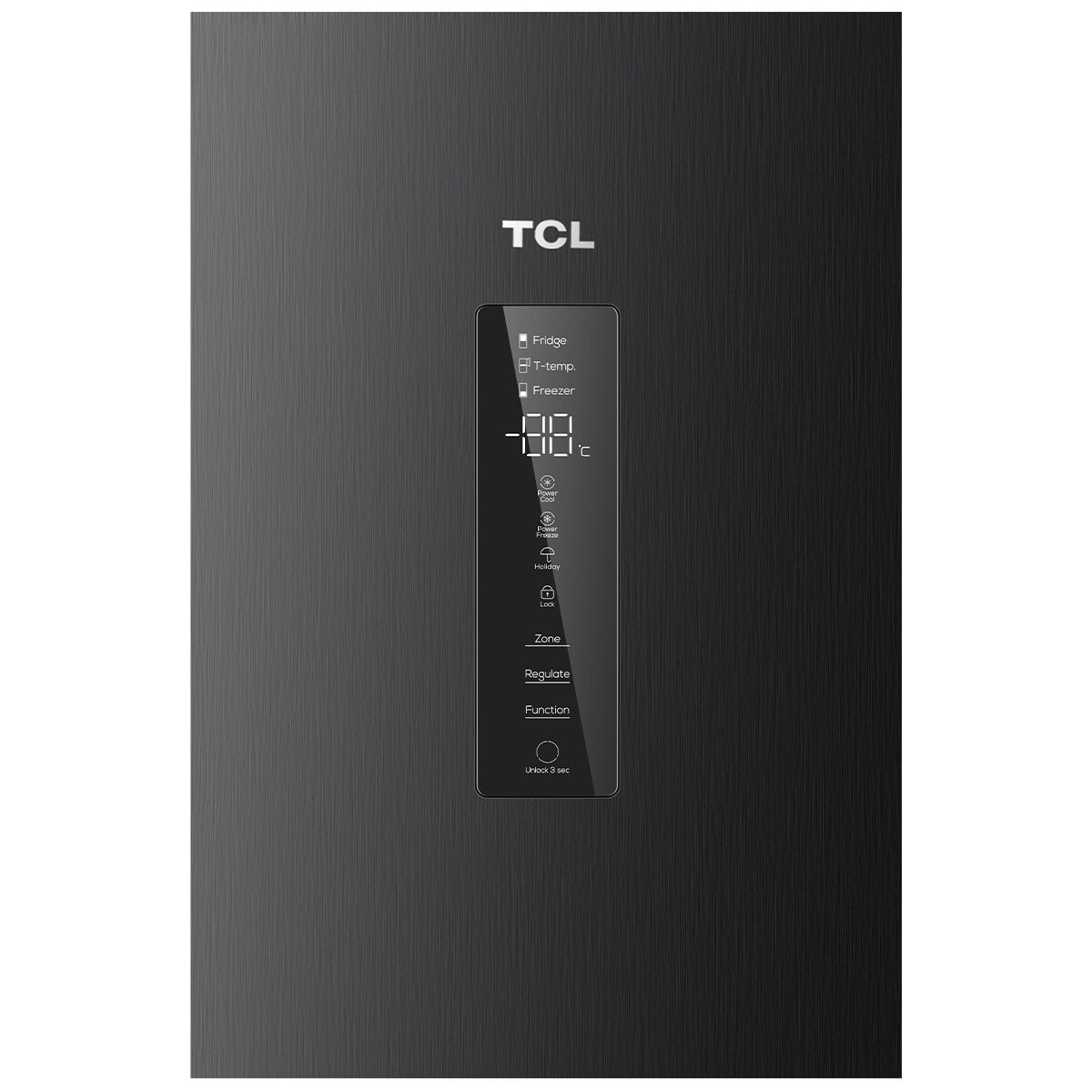 TCL 412L Bottom Mount Refrigerator - Matte Black (C440BFB) | Energy Efficient, Spacious Freezer & Fridge | Perfect for Kitchens, Apartments & Small Homes