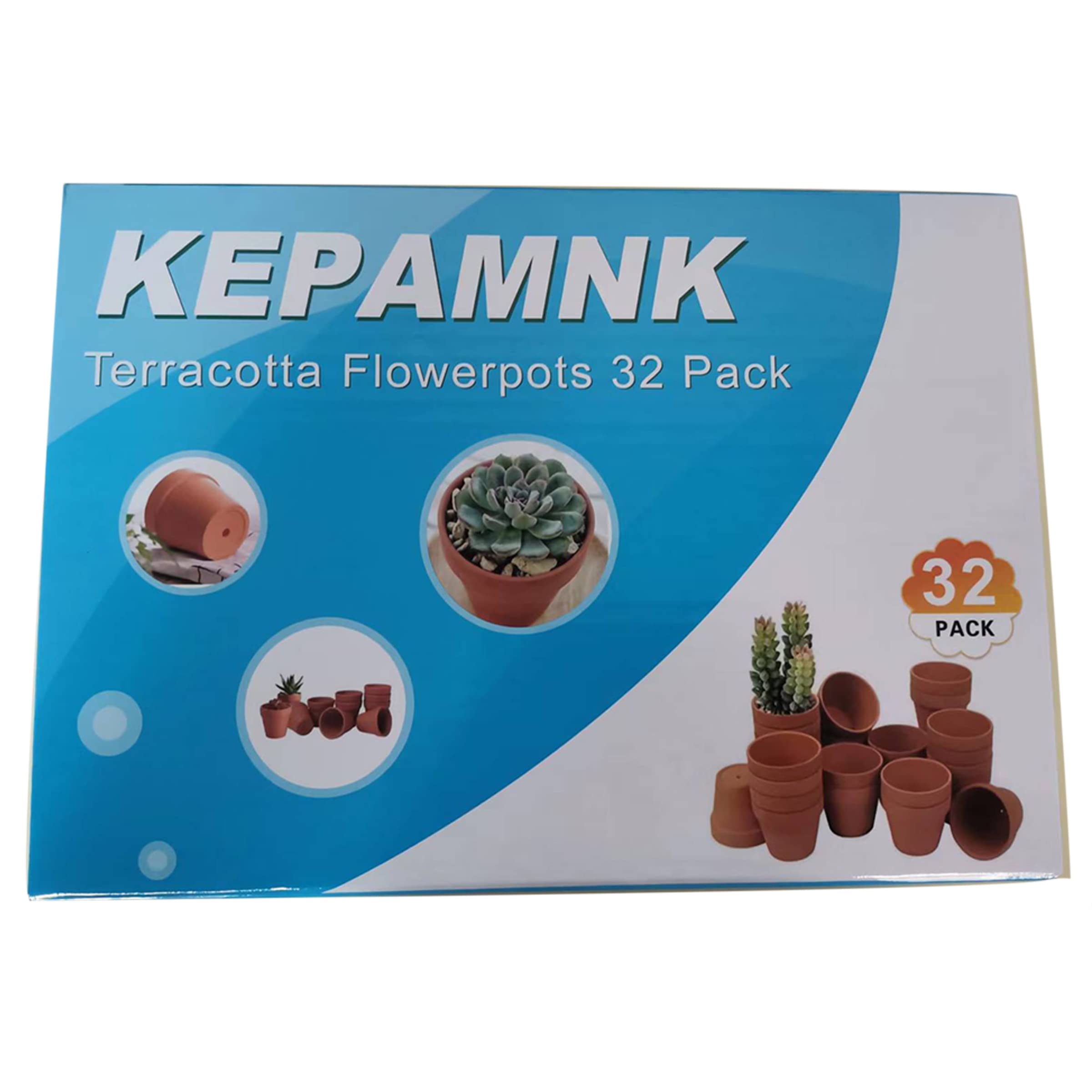 32 Mini 2.16-Inch Terra Cotta Flower Pots - Ceramic Clay Planters for Cacti, Succulents, Herbs & Small Plants | Wedding Favors, Bridal Shower Gifts, Home Decor & Garden Planting Accessories
