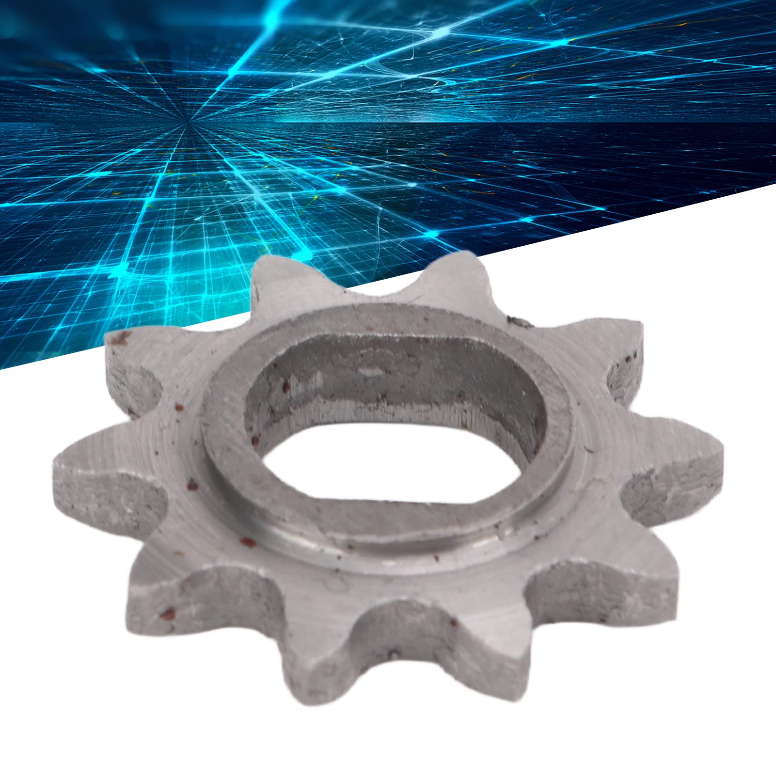 10T 25H Motor Sprocket with H Hole - High Hardness Steel Pinion Gear for Stable Performance | Perfect for Electric Motors, Conveyor Systems & Industrial Machinery