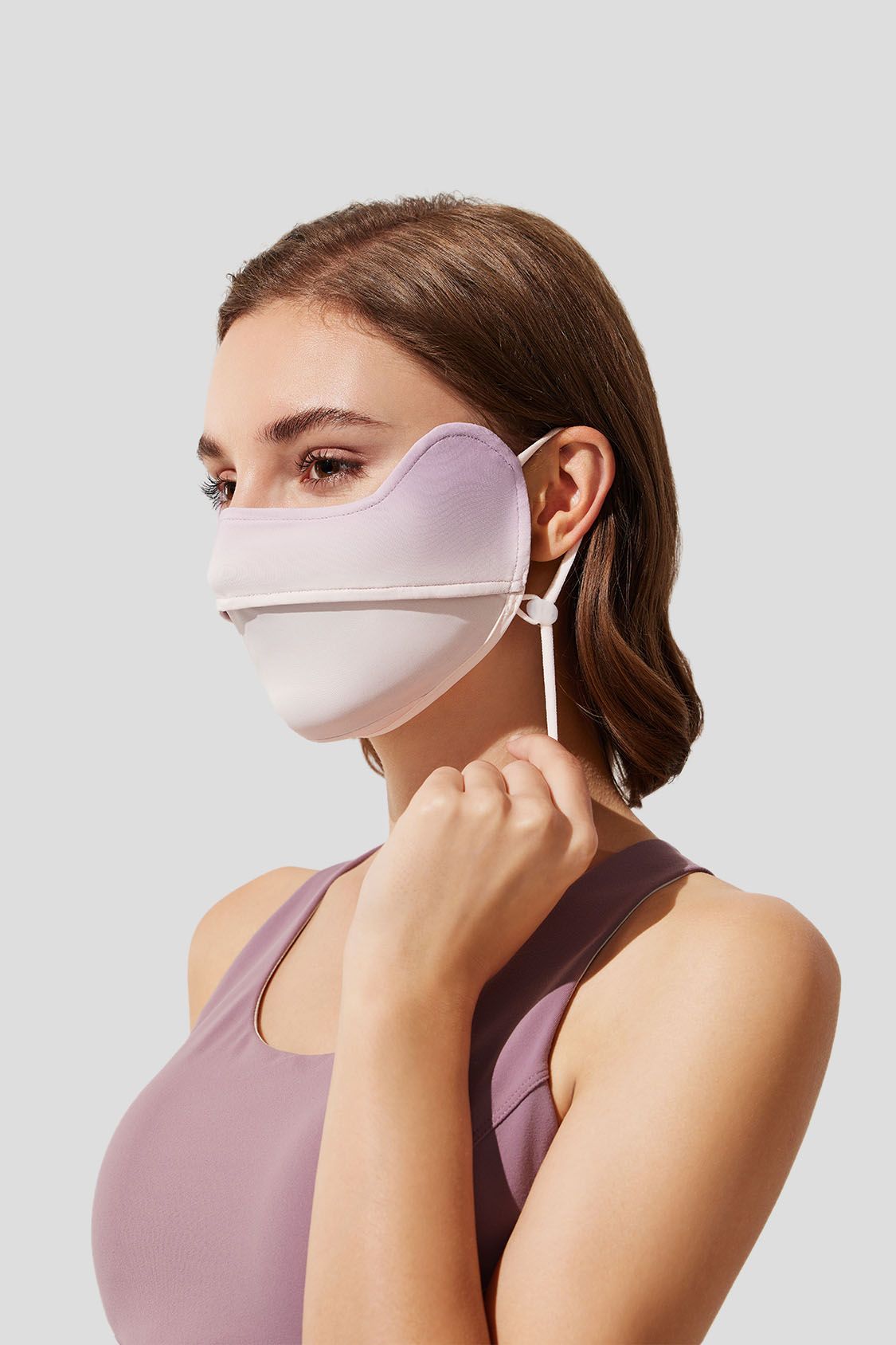 UPF50+ Cooling Face Mask for Women - UV Protection & Breathable Design - Perfect for Outdoor Sports, Running, and Summer Activities