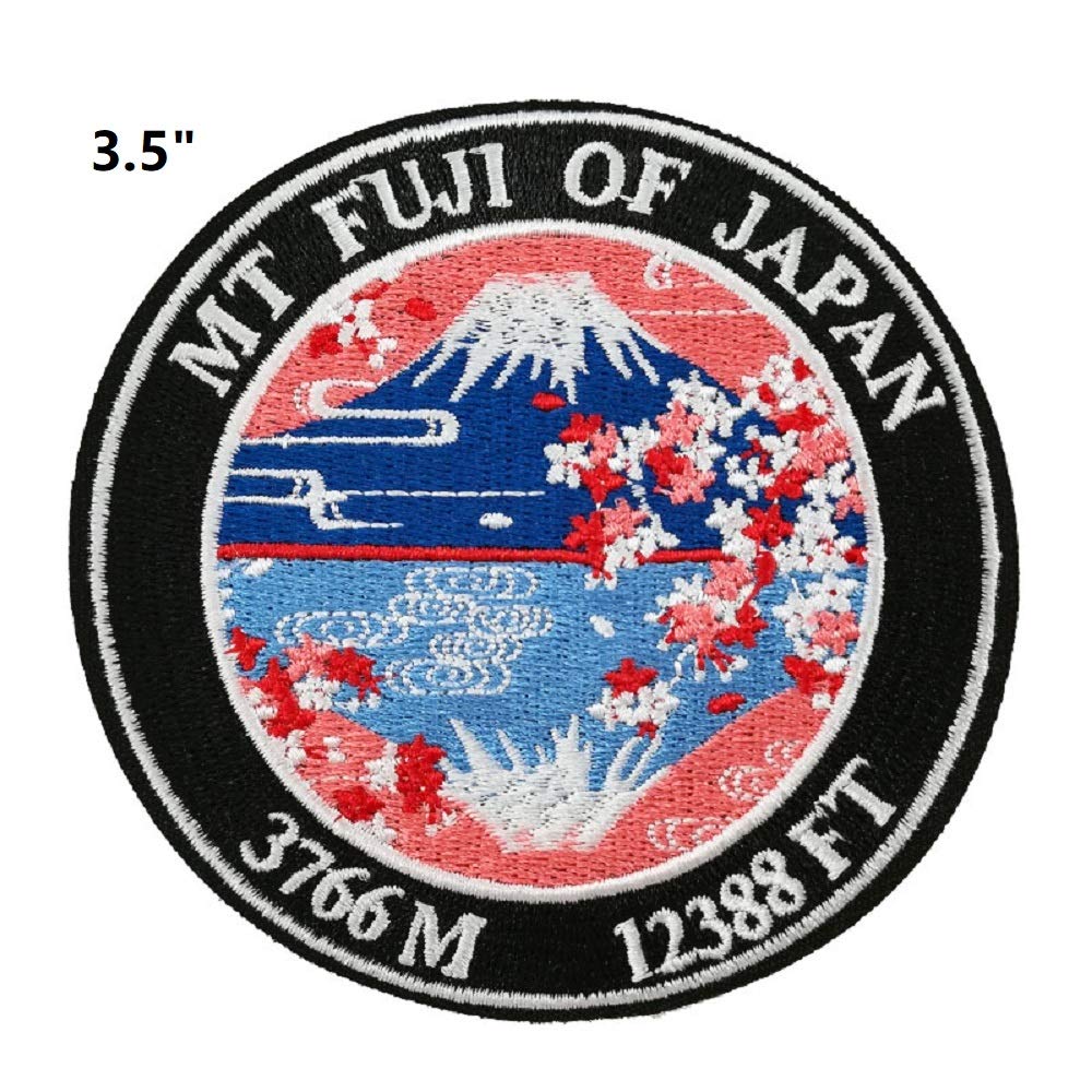 Tokyo Japan Ski Mountain Fuji Embroidered Iron-On Sew-On Patches for Jackets, Backpacks & DIY Crafts