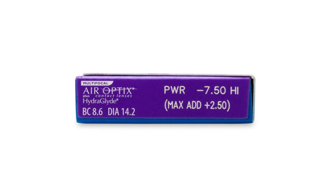 AIR Optix Multifocal Contact Lenses with Hydraglyde - 6 Pack (Monthly Disposable) for Presbyopia Vision Correction - Perfect for Work, Reading & Night Driving