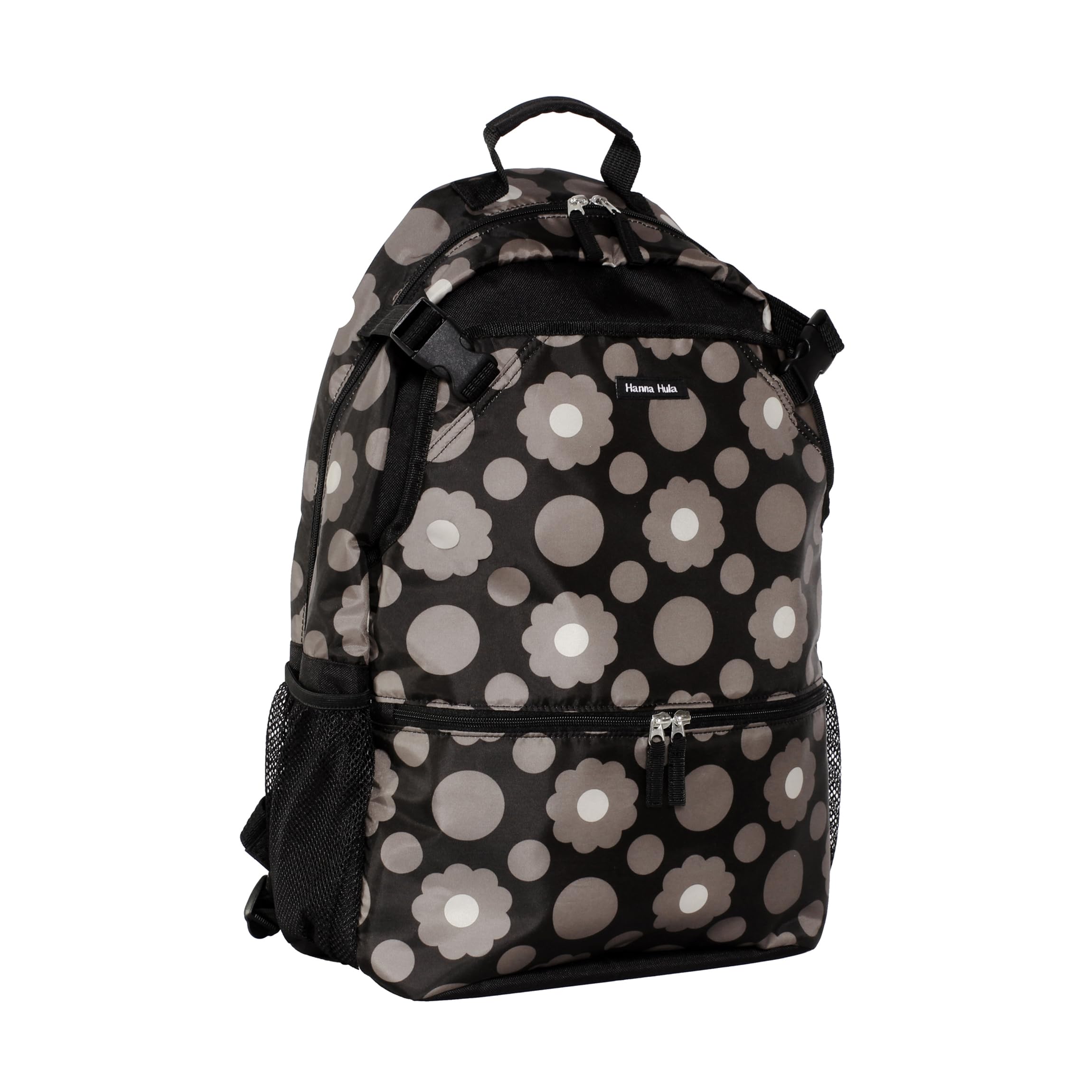 Lightweight Large Capacity Water Repellent Backpack for Tennis - Holds 2 Rackets & Deodorizing Shoe Case | Perfect for Gym, Travel & Outdoor Sports | Cookie Flower Cafe Style