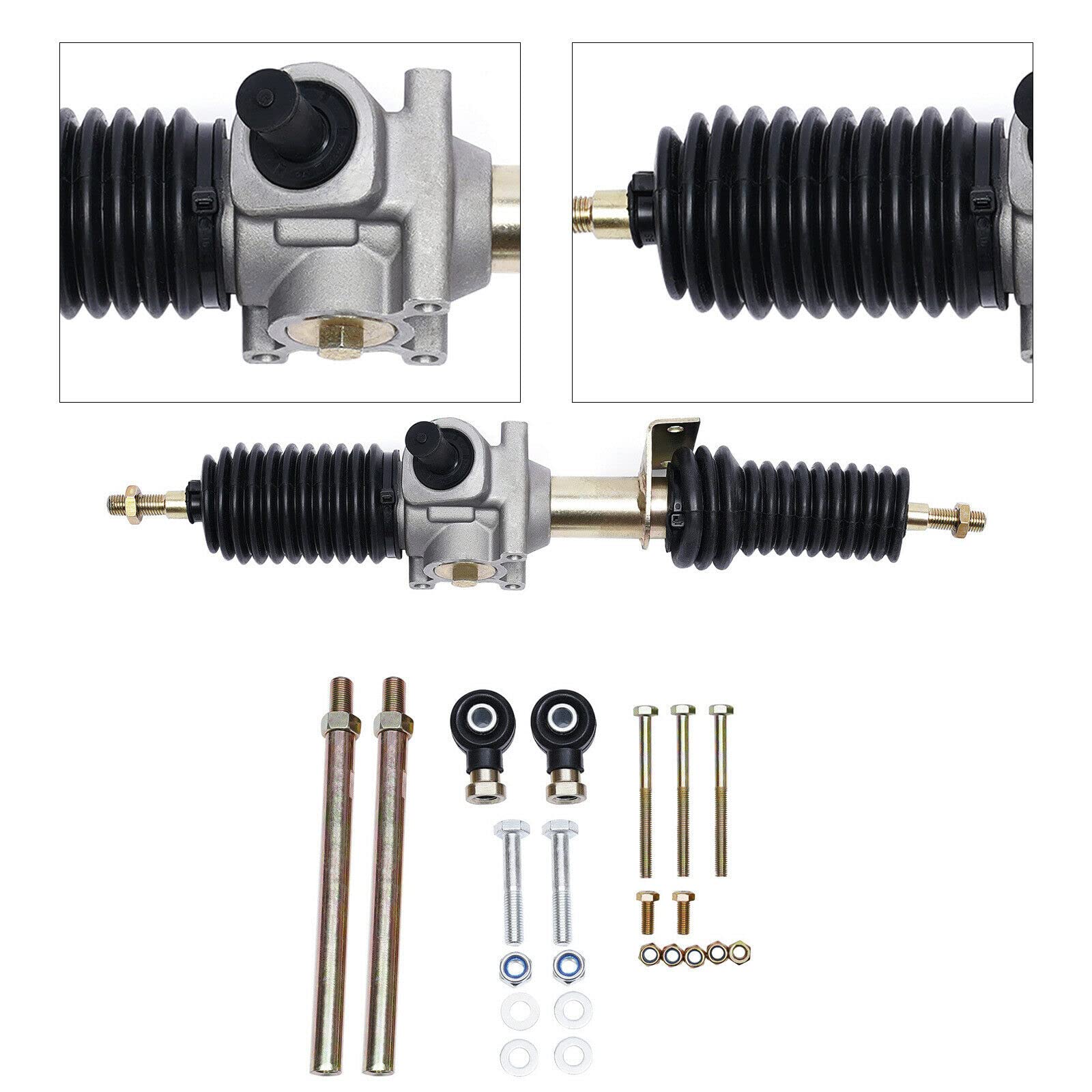 VPABES Metal Steering Rack and Pinion Replacement for 2012-2022 Polaris RZR 570 - OEM 1823632 - Waterproof with Rubber Dust Cover - Quiet Operation - Perfect for Off-Road Adventures and Trail Riding