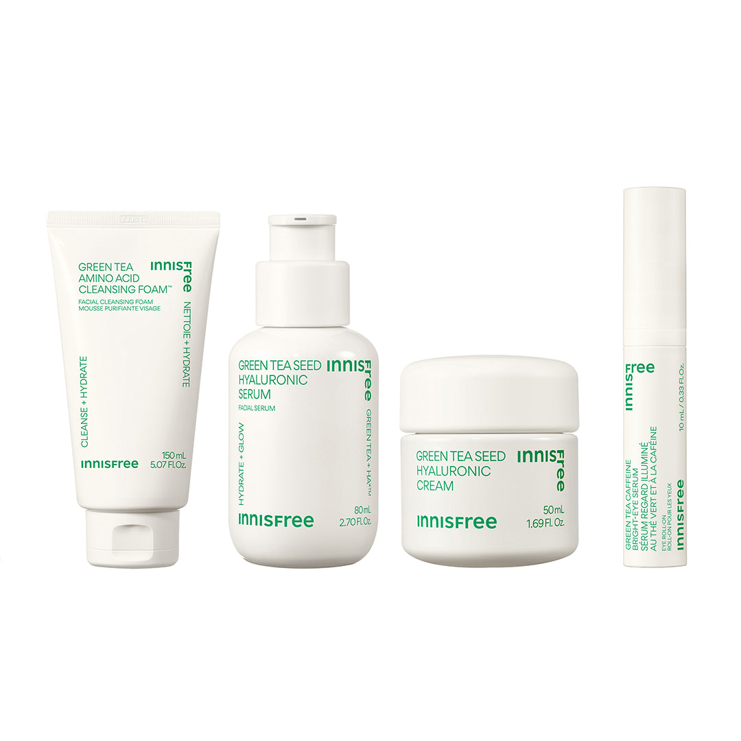 Organic Green Tea Skincare Bundle - Antioxidant Face Mask & Serum Set for Glowing Skin | Perfect for Morning Routine & Nighttime Skincare Regimen
