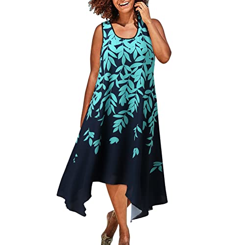 HHPP Women's Vintage Bohemian Midi Dress - Loose Fit Summer Casual & Evening Dress for Daily Wear | Perfect for Beach, Party, and Fall Outfits