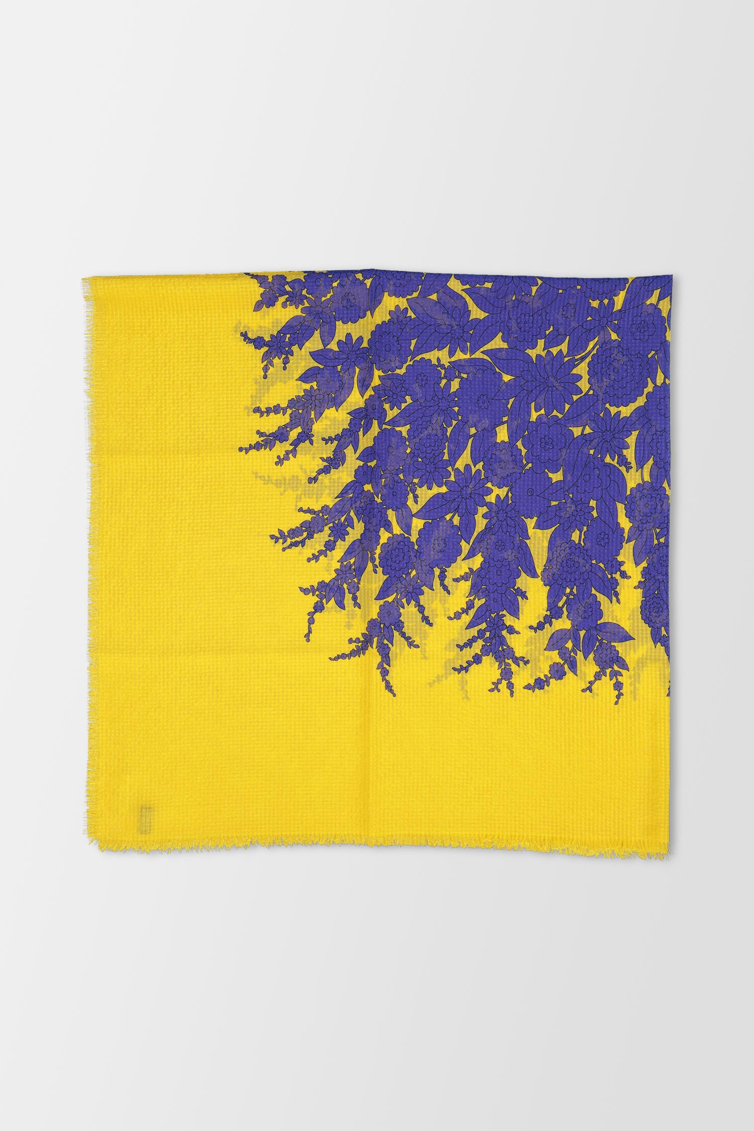 Mantero Yellow Magnificent 4 - Luxury Silk Scarf for Women | Perfect for Formal Events & Gift Giving
