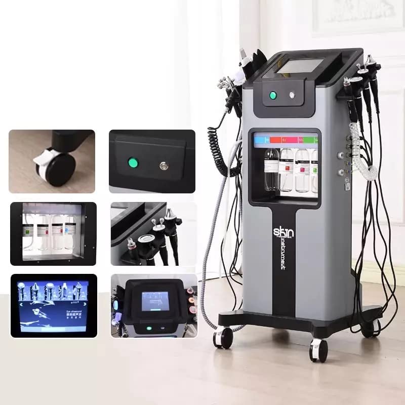 Professional HYDRAFACIAL 10-in-1 Vertical Facial Machine - Hydrofacial Device with Sprayer for Skin Moisturizing & Rejuvenation - Beauty Instrument for Spa, Salon & Home Skincare Treatments