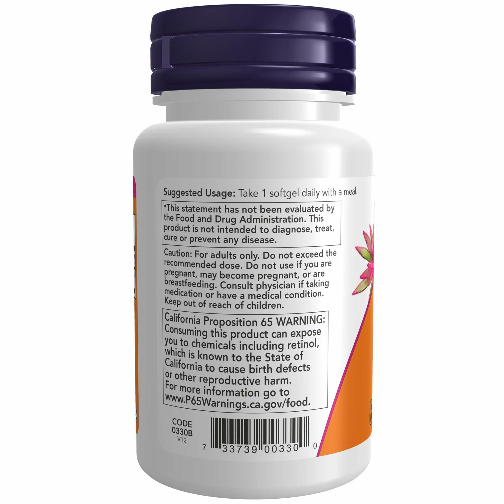 NOW Supplements Vitamin A 10,000 IU Softgels - Supports Eye Health & Vision, Immune System Boost - 100 Count for Adults & Kids - Perfect for Night Vision, Dry Eyes & Skin Care
