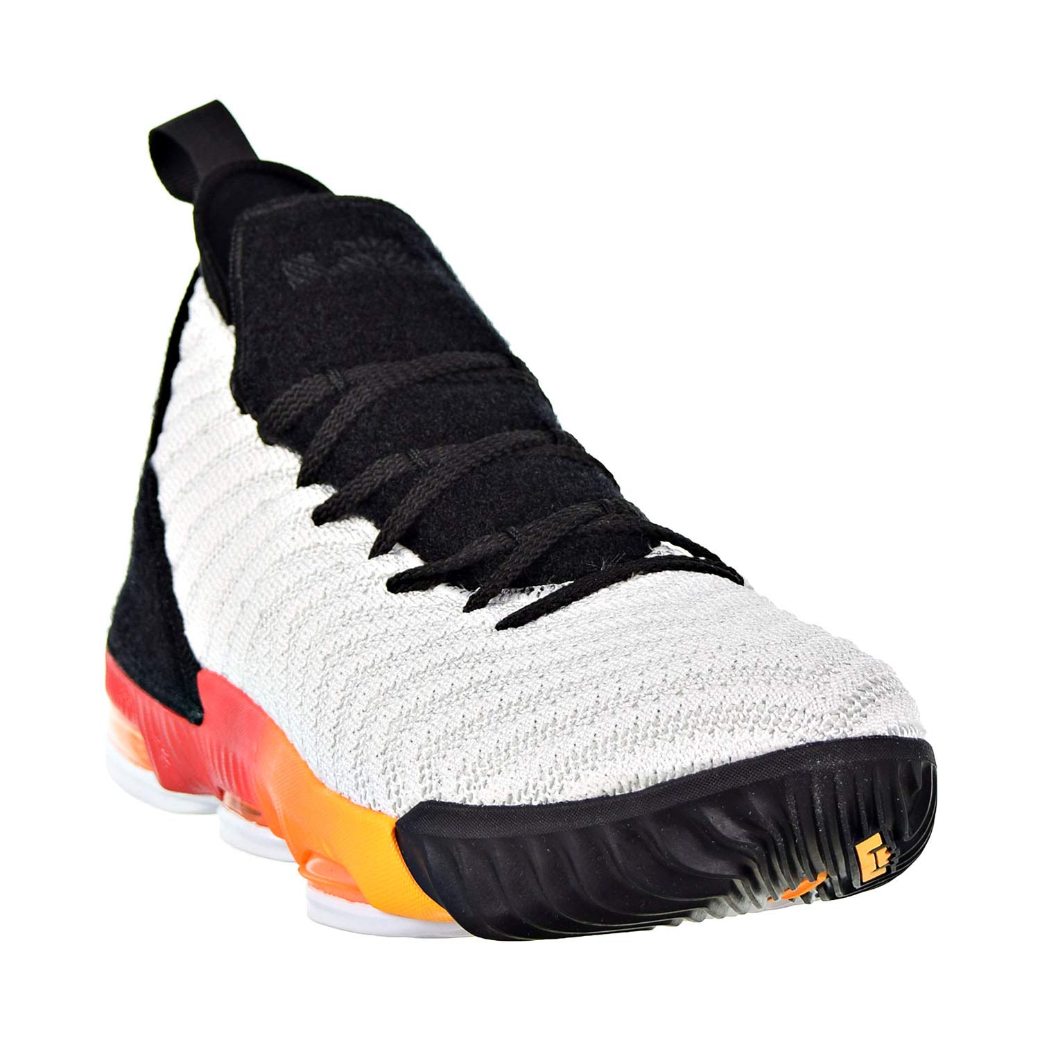 Nike Lebron XVI GS Basketball Shoes for Kids - Size 6 Big Kid - White/Laser Orange - Perfect for School, Training & Court Play