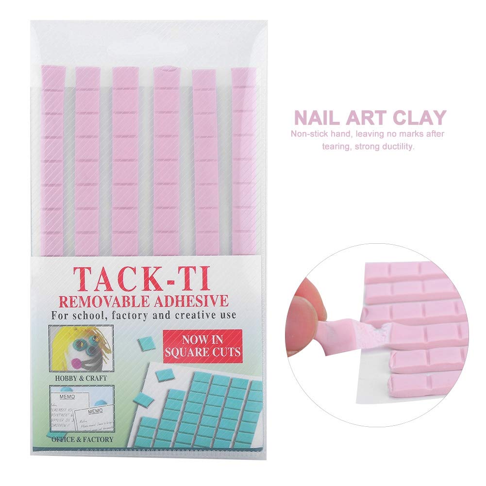Professional Reusable Nail Adhesive Clay - Strong Viscous False Nail Tips Glue for Manicure & Nail Art - Perfect for Salon, Home Use & DIY Nail Extensions