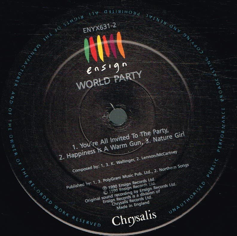 World Party - Message In The Box - 7 Inch Vinyl Single - Perfect for Record Collectors & 80s Music Fans