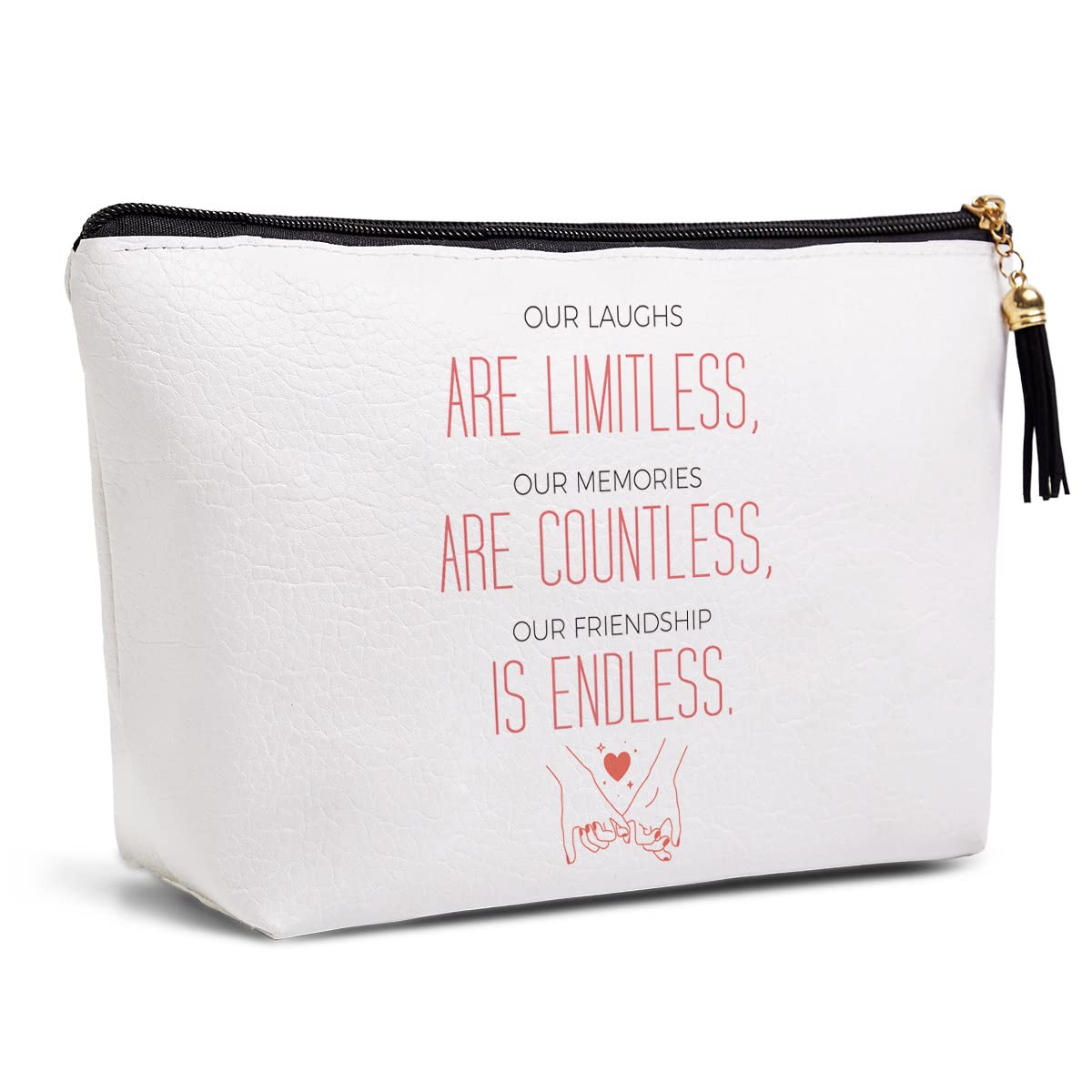 Best Friendship Gifts for Women - Inspirational Encouragement Gifts for Her, BFF, Sister - Birthday, Christmas Cosmetic Travel Bag - Perfect for Daily Use, Travel, and Makeup Storage
