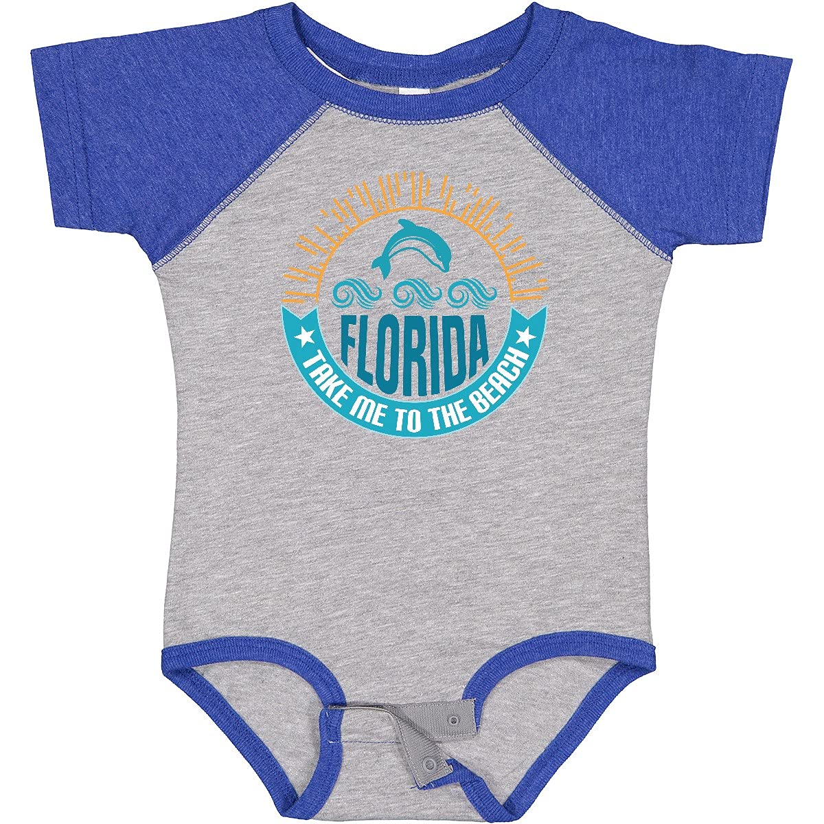 Inktastic Florida Vacation 'Take Me to The Beach' Baby Bodysuit - Soft Cotton Cute Beach Outfit for Infants & Toddlers - Perfect for Family Vacations, Beach Trips & Summer Photoshoots