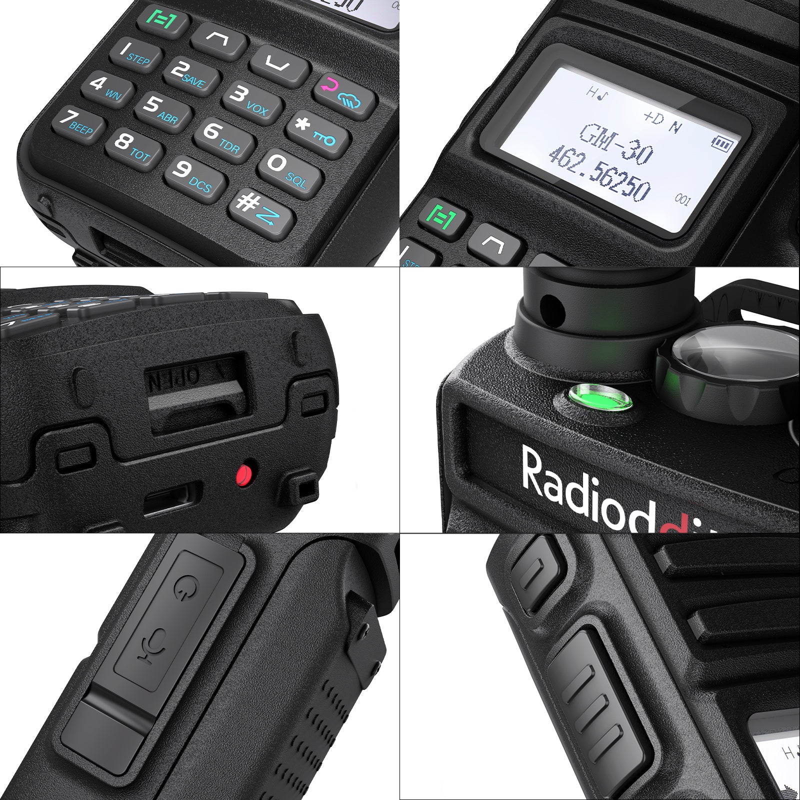 Radioddity GM-30 GMRS Two-Way Radio - 5W High Power, VHF/UHF Scanner, NOAA Weather Alerts, USB-C Charging, SYNC Function for Outdoor, Hiking, Camping & Emergency Communication