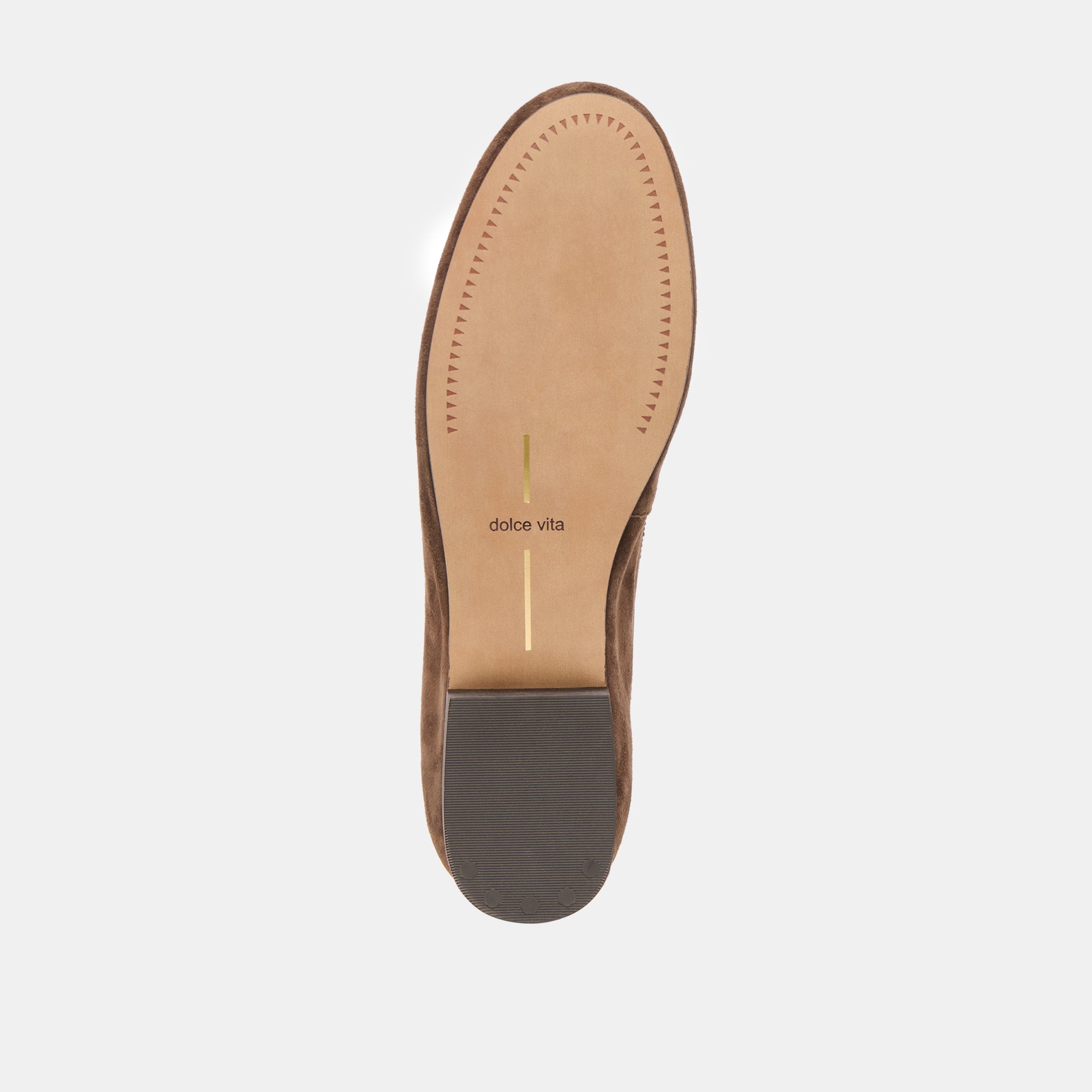 RITLA Women's Ballet Flats - DK Brown Suede Comfortable Slip-On Shoes for Casual Wear, Office & Travel