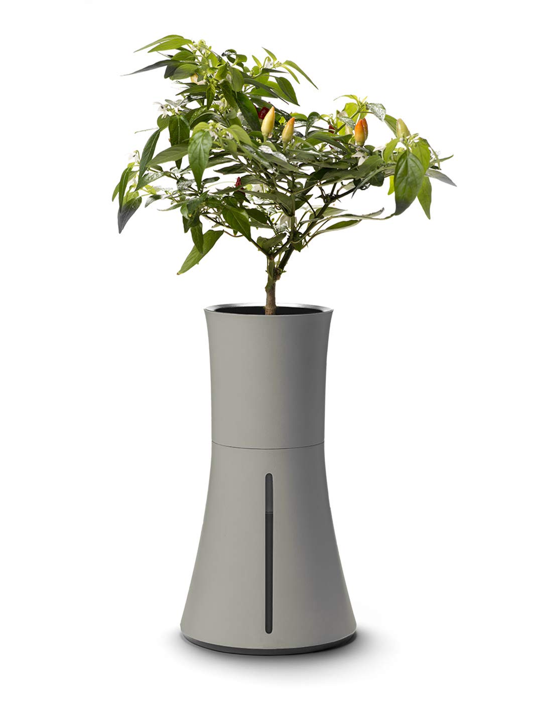 Botanium Hydroponic Indoor Garden Kit - Automatic Self-Watering Planter Pot for Herbs, Vegetables & Flowers (Grey) | Perfect for Home, Office & Small Space Gardening