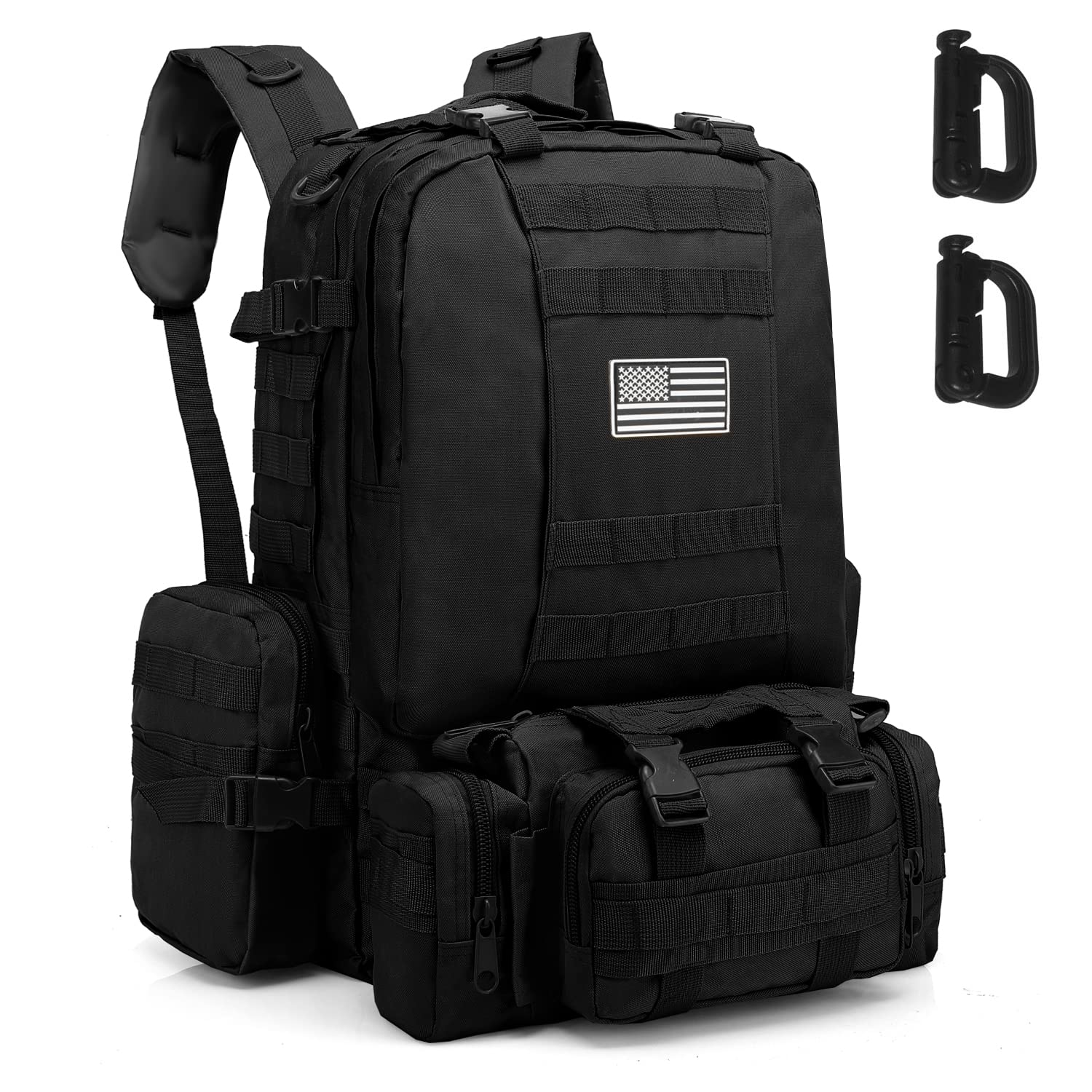 Tactical Backpack for Men - Durable Military Molle Rucksack for Airsoft, Hiking & Survival Gear | Perfect for Outdoor Adventures, Camping & Travel