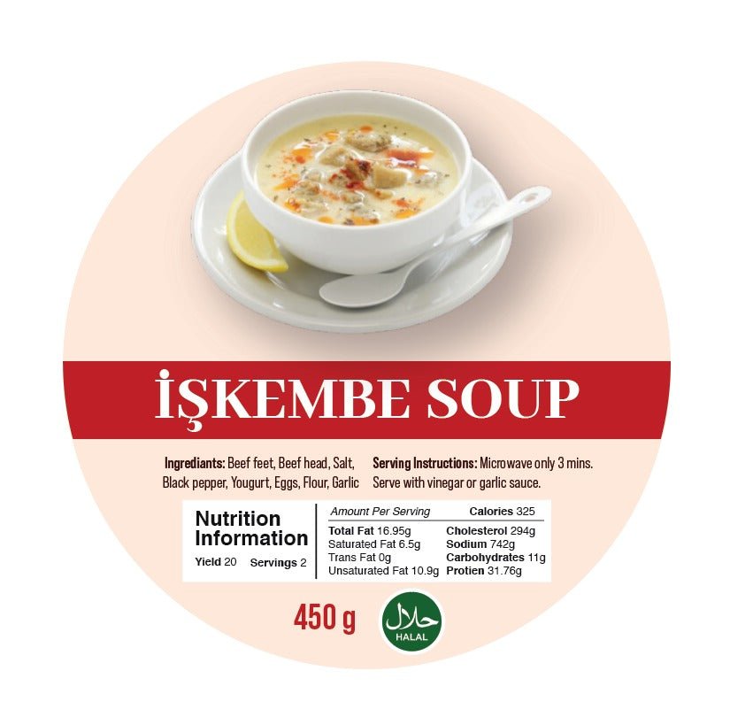 Ishkembe Soup - Cooked Frozen Tripe Soup | 400g | Ready to Eat | Traditional Balkan Dish | Perfect for Comfort Food & Family Dinners