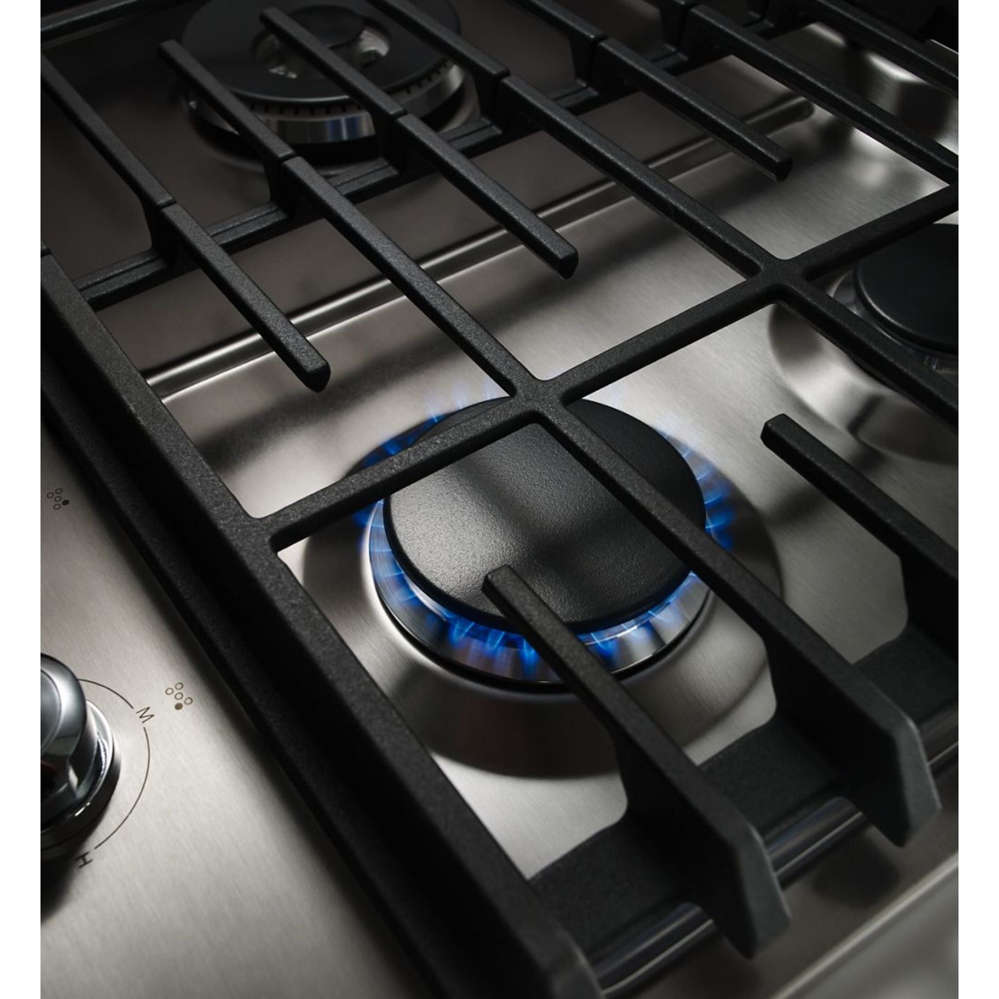KitchenAid 36 Inch 5 Burner Gas Cooktop - Stainless Steel (KCGD506GSS) | Professional Grade Stove for Home Cooking, Baking & Entertaining