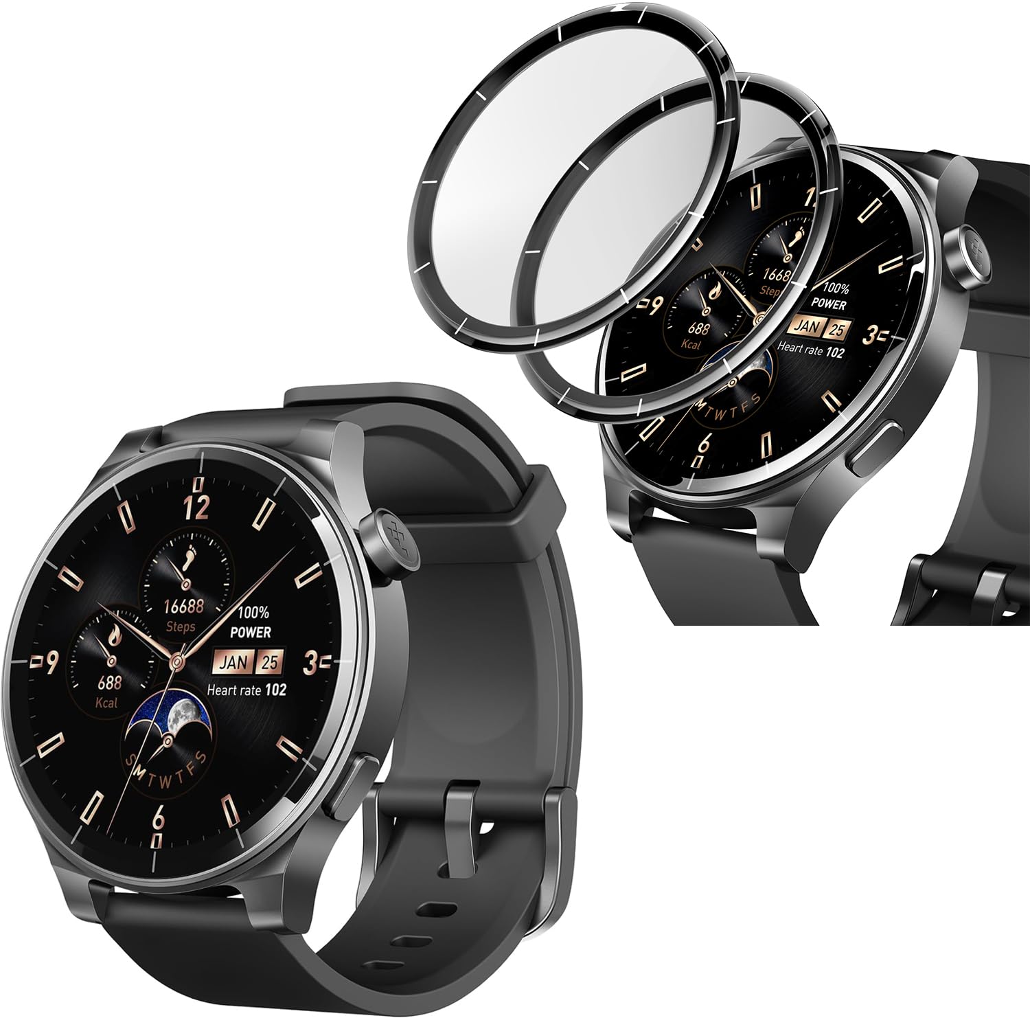 TOZO S5 Smart Watch with AMOLED Display - 1.43