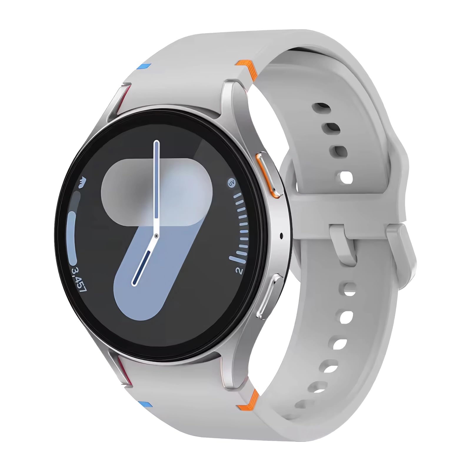 Samsung Galaxy Watch 7/6/5/4 Straps - No Gap Silicone Band for Sports & Fitness