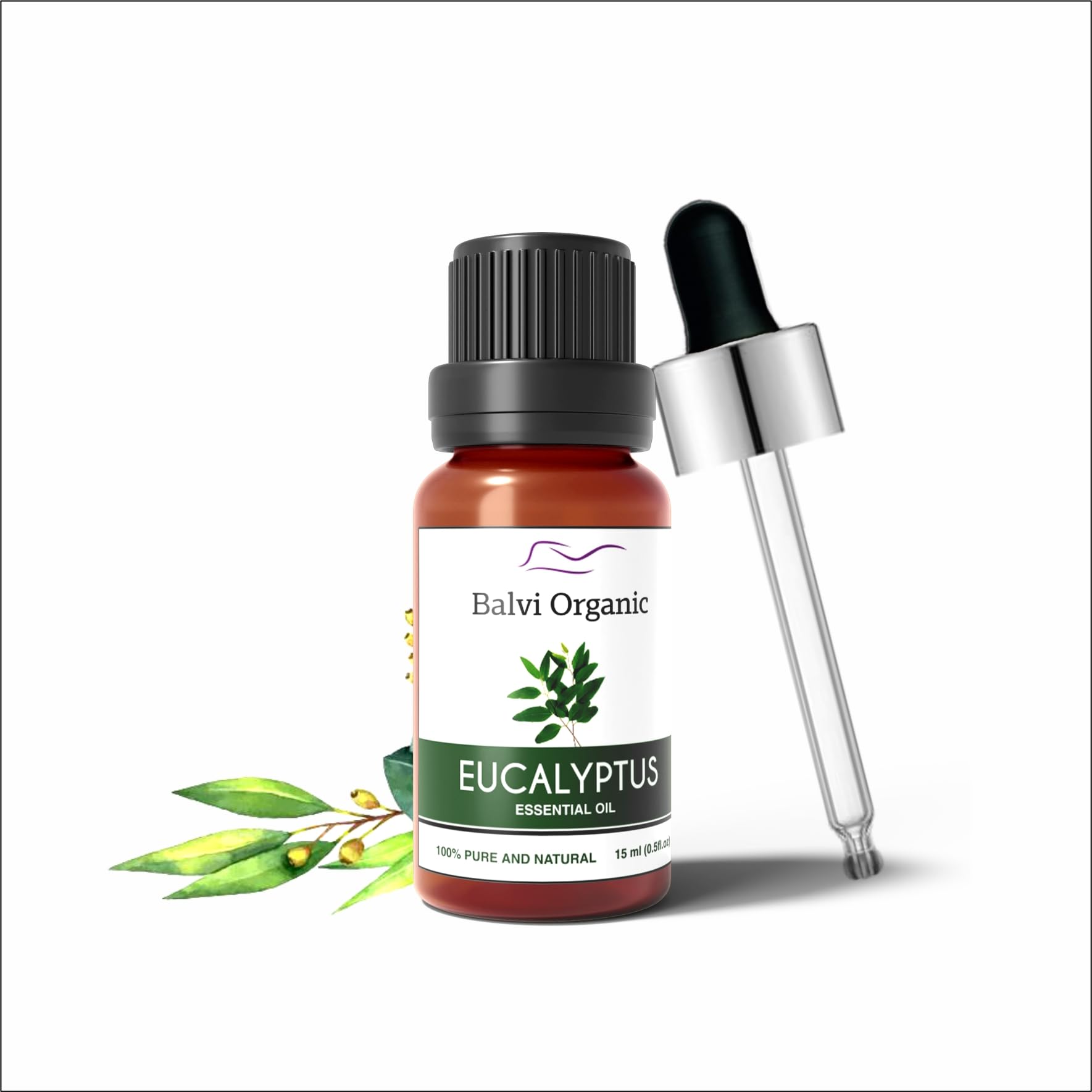 100% Pure Eucalyptus Essential Oil for Hair Growth, Steam Inhalation & Aromatherapy | Undiluted Natural Nilgiri Oil for Skin Care, Muscle Relaxation | 15ml (2 Pack) | Perfect for Diffusers, Massage & Home Spa