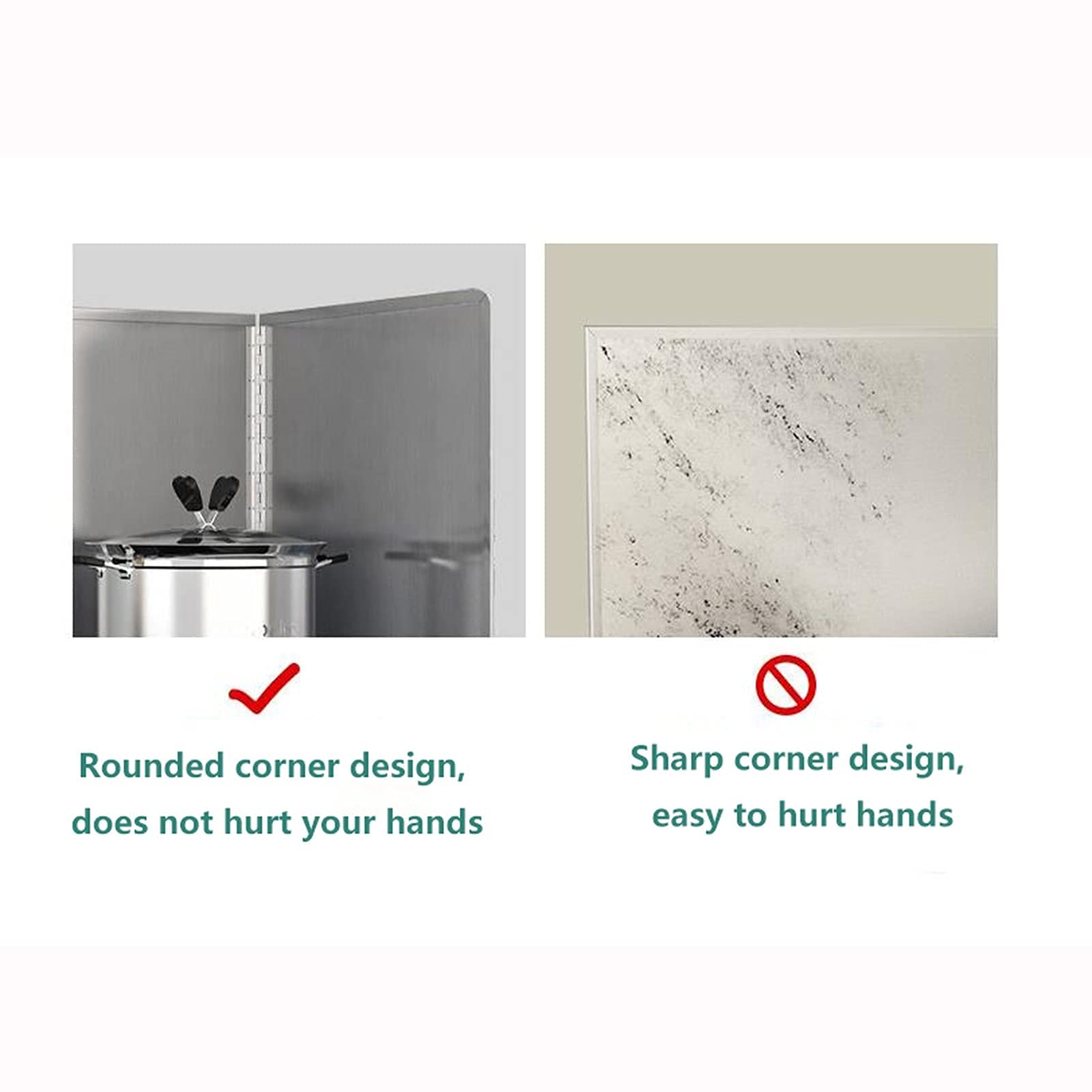 3-Sided Foldable Splatter Guard for Cooking - Oil Splatter Screen for Stove, Sink & Kitchen (73x80x45cm) - Perfect for Frying, Grilling & Baking to Keep Your Countertops Clean