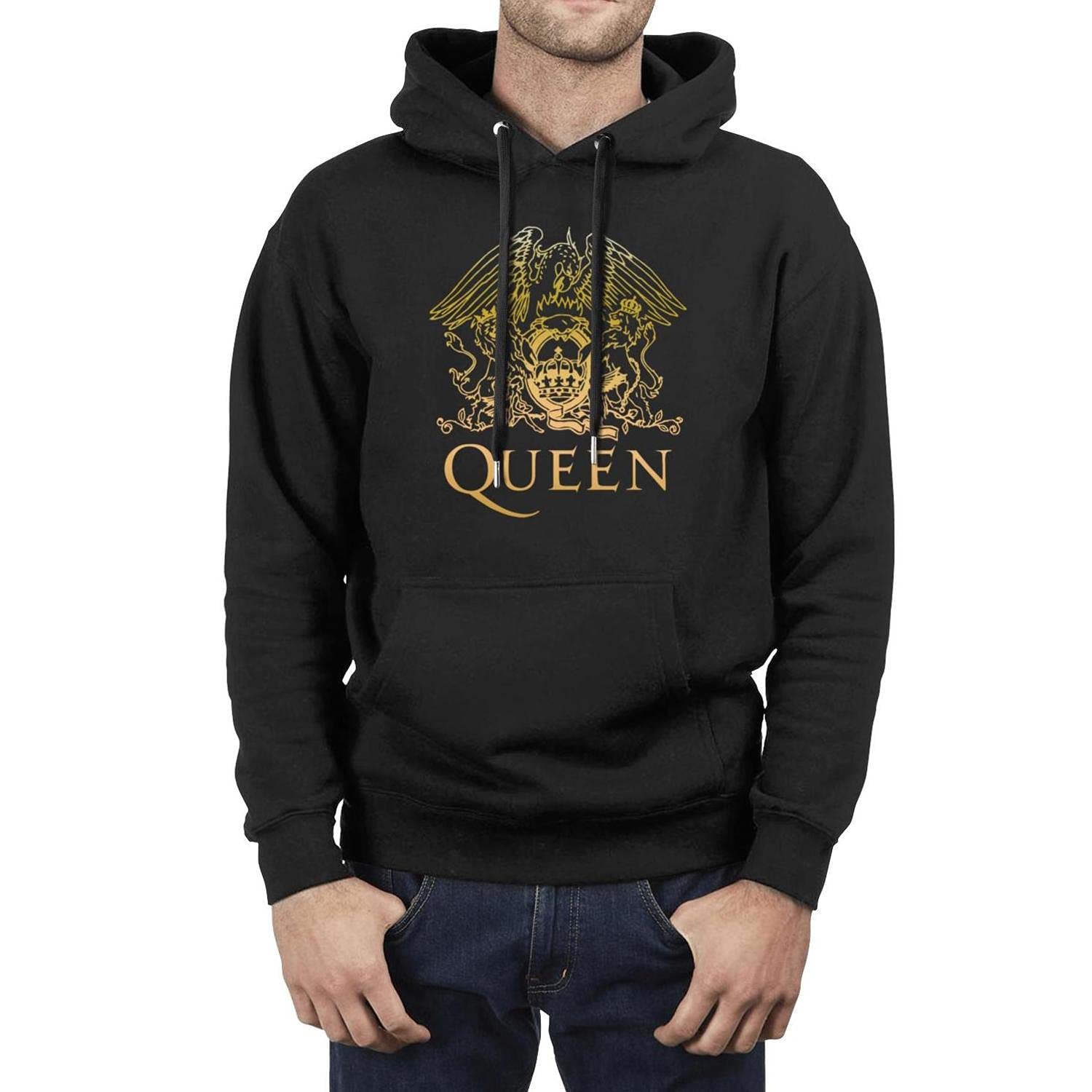 Vintage Graphic Hoodies for Men - Classic Pullover Sweatshirt with Drawstring & Pocket | Casual Streetwear, Gym, Outdoor Activities