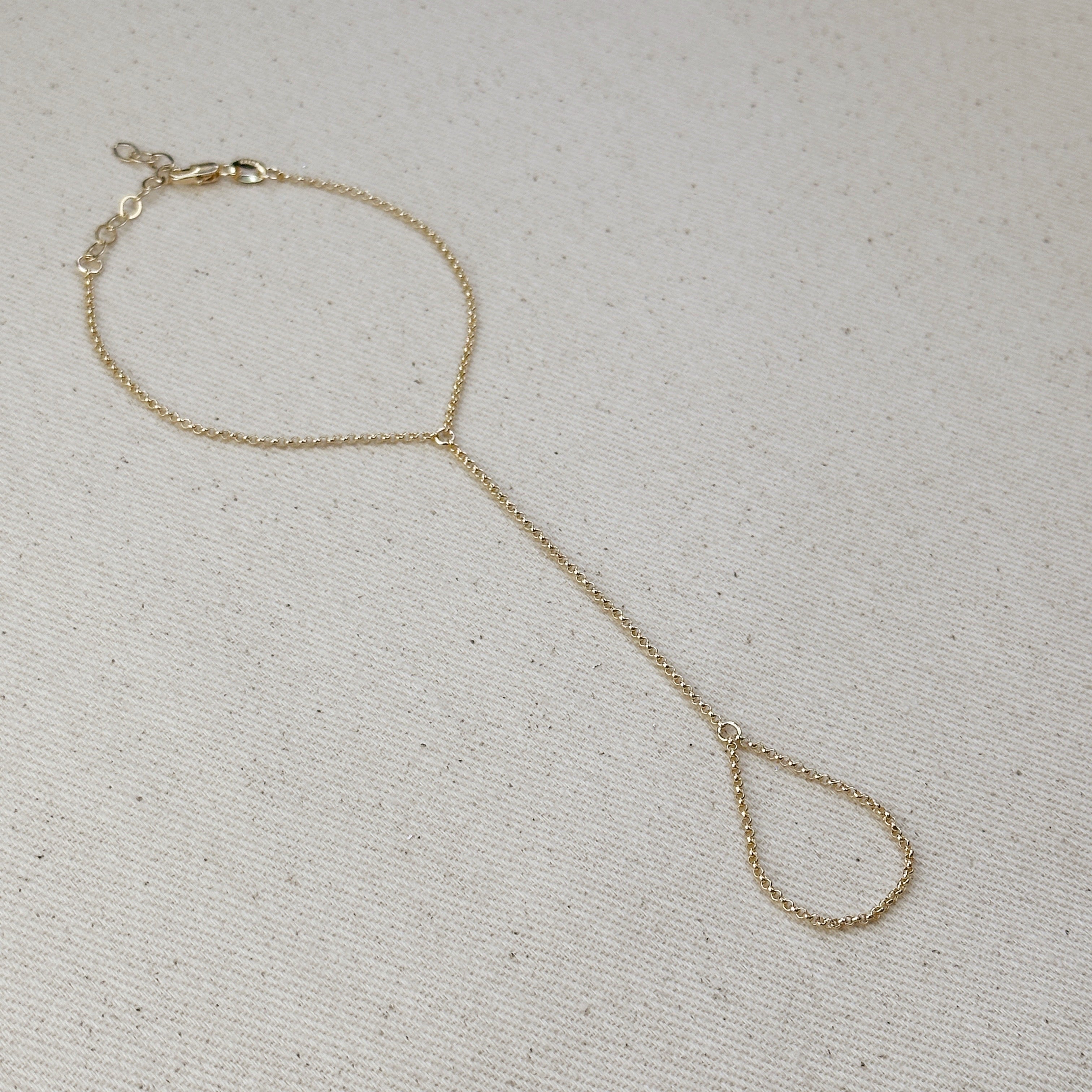 18K Gold Filled Rolo Link Bracelet - Dainty Hand Chain for Women, Stackable Layering Jewelry for Everyday Wear & Special Occasions