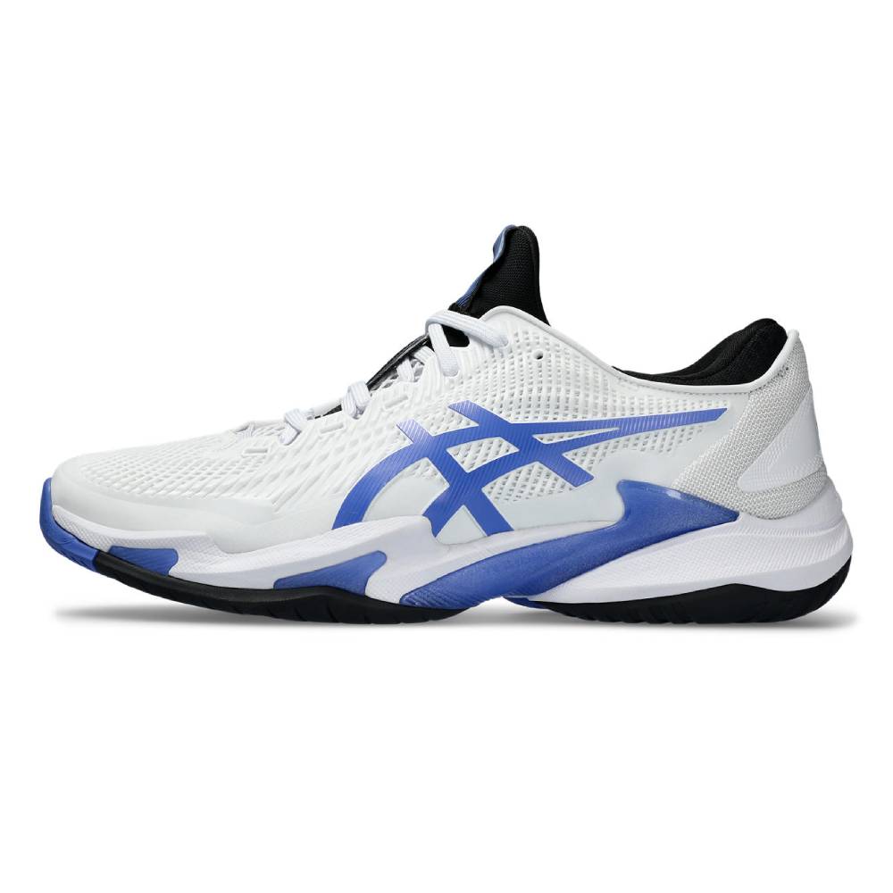 ASICS Court FF 3 Men's Tennis Shoes - White/Sapphire Blue | High-Performance Indoor & Outdoor Court Shoes for Tennis Players | Perfect for Competitive Matches & Training Sessions
