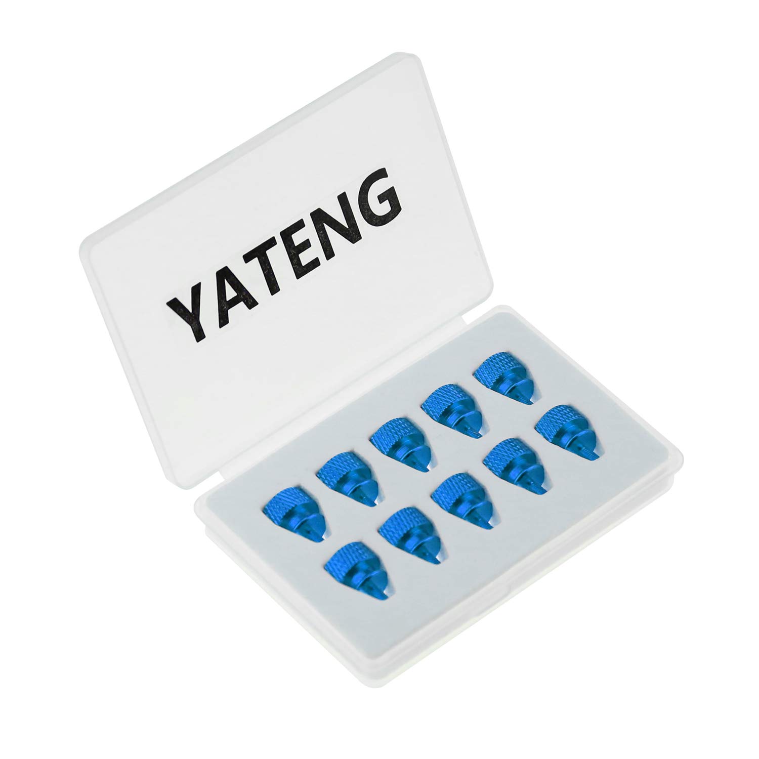 10-Pack Sky Blue Anodized Aluminum Thumbscrews (6-32 Thread) for PC Case, Power Supply, PCI Slots & HDD - DIY Computer Modding & Aesthetic Upgrade - Perfect for Gaming Rigs & Custom PC Builds