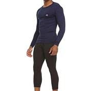 Russell Athletic Men's Long-Sleeve Compression Shirt - Lightweight Moisture-Wicking Workout Top for Running, Gym & Training - Performance Baselayer for Athletes & Active Lifestyles