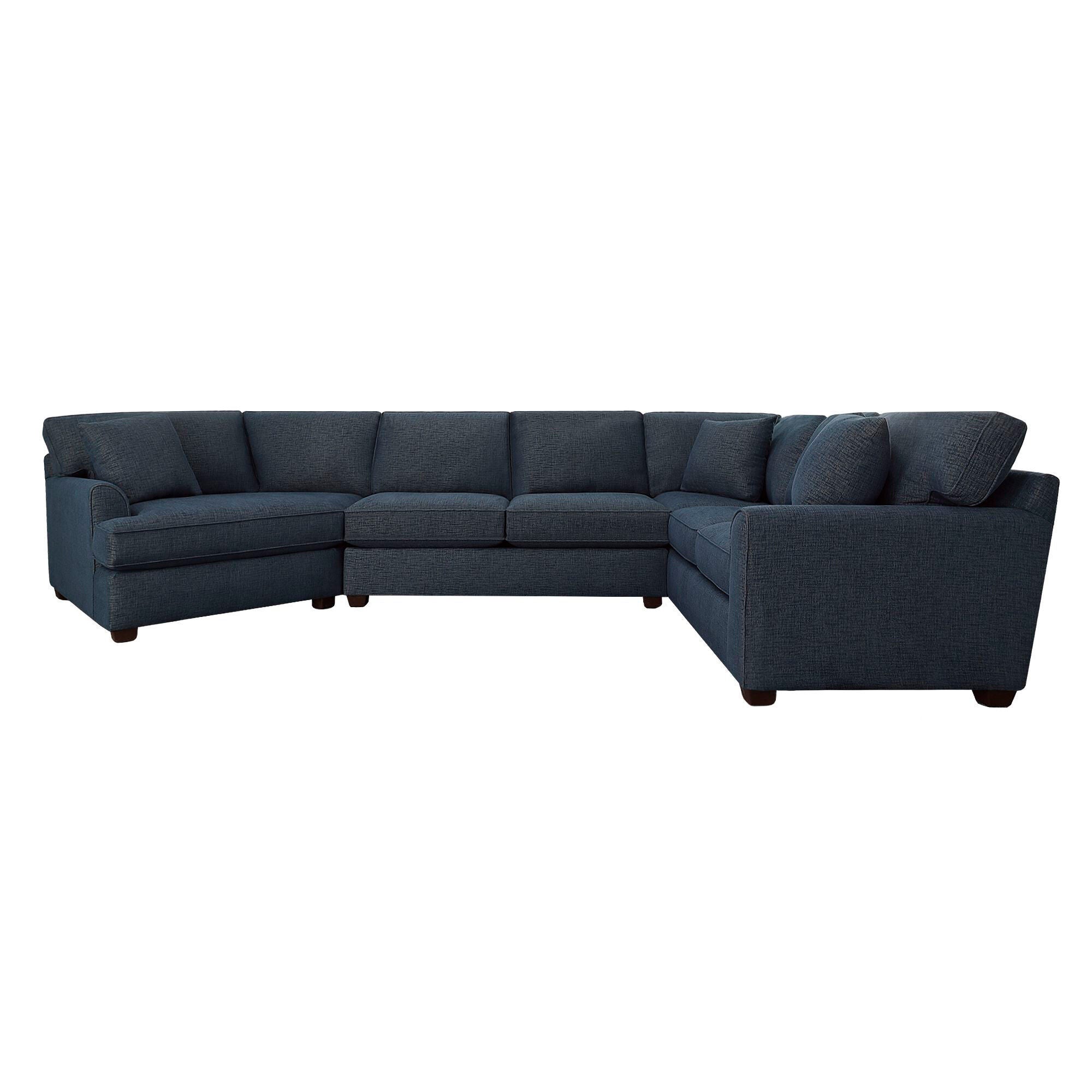 3-Piece Left Cuddler Sectional Sofa with Connections Flare Design - Perfect for Living Room, Family Room & Cozy Home Theater Seating