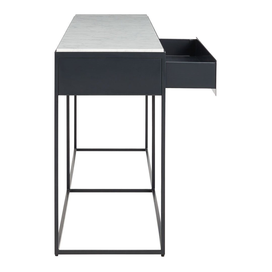 2-Drawer Console Table - Modern Entryway Storage Furniture for Living Room, Hallway & Bedroom Organization