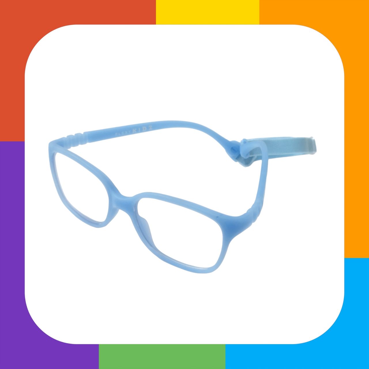 Trendy Kids Flexible Unbreakable Glasses with Blue Light Blocking Lenses 1302 - Perfect for Online Classes, Gaming & Screen Time Protection