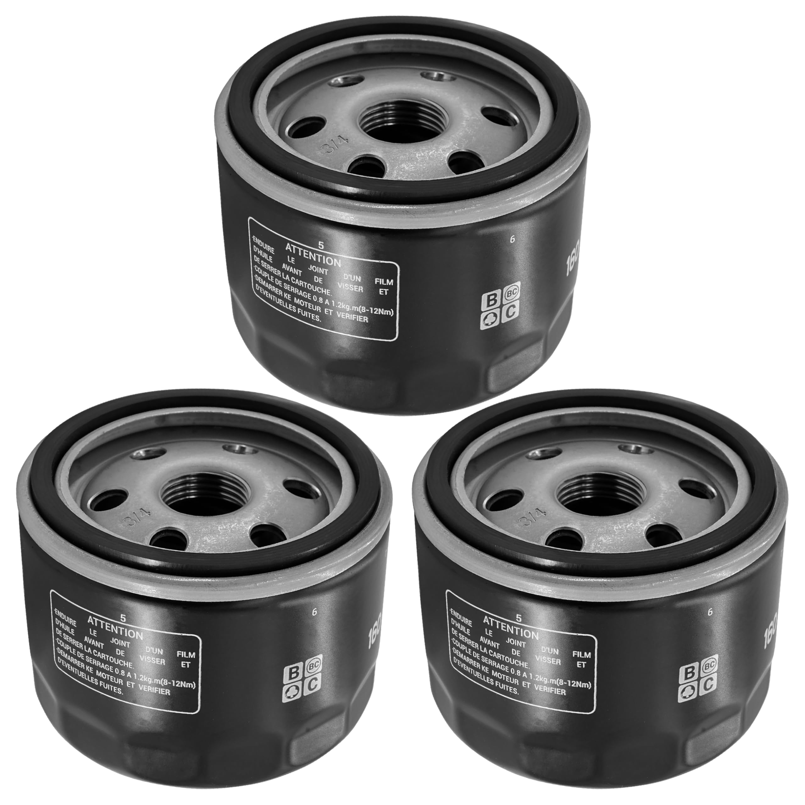 Caltric 3 Pack Oil Filter Replacement for BMW R1200GS R1200GS Adventure R1200 HP2 Sport 1200 (2008-2013) - High Performance Engine Protection for Motorcycle Maintenance & Off-Road Adventures