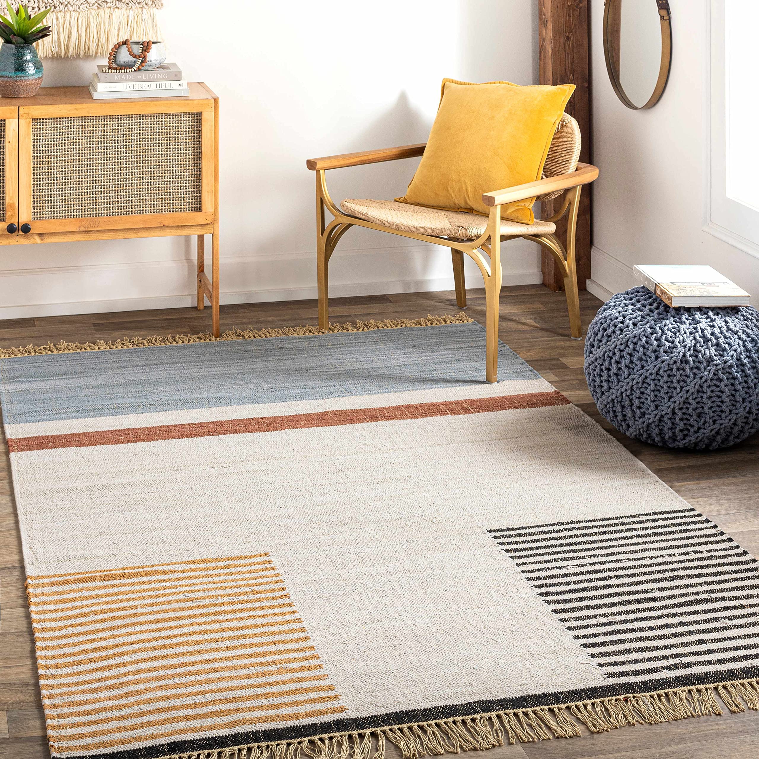 Hauteloom Annangrove Modern Area Rug 2' x 3' for Living Room & Bedroom - Soft & Durable - Black, Beige, Brown - Perfect for Home Decor, Cozy Spaces & High Traffic Areas