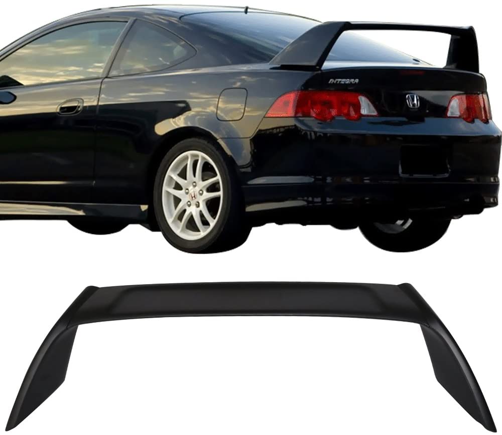 2002-2006 Acura RSX Type R Style Spoiler Wing - Unpainted Black Rear Spoiler for Enhanced Aerodynamics & Sporty Look | Perfect for Car Enthusiasts & Street Racing